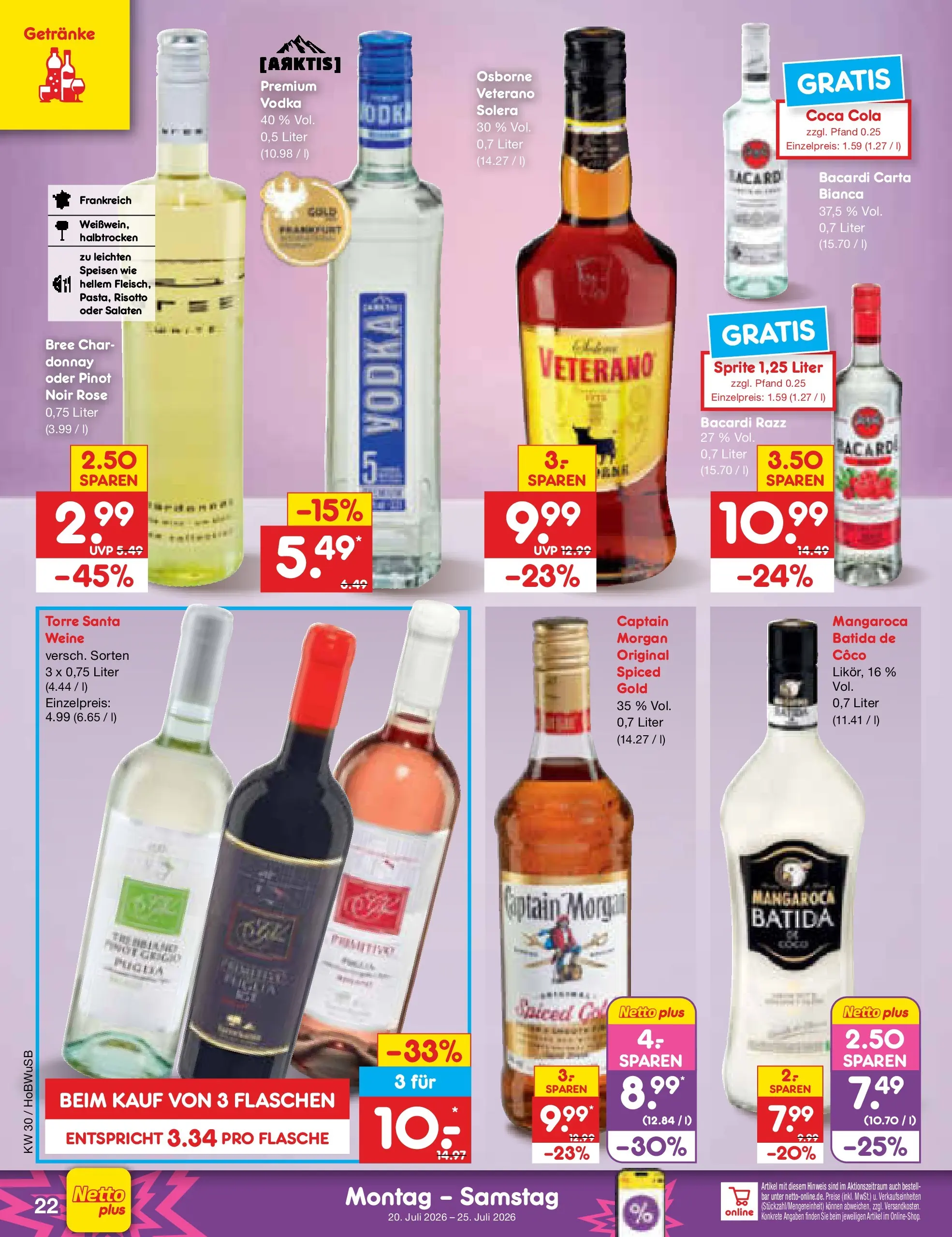 Netto Marken-Discount Prospekt Hannover (ab 19.07.2026) ยป Angebote | Seite: 38 | Produkte: Sprite, Osborne, Cola, Captain morgan Netto Marken-Discount Prospekt Hannover (ab 19.07.2026) ยป Angebote | Seite: 38 | Produkte: Sprite, Osborne, Cola, Captain morgan