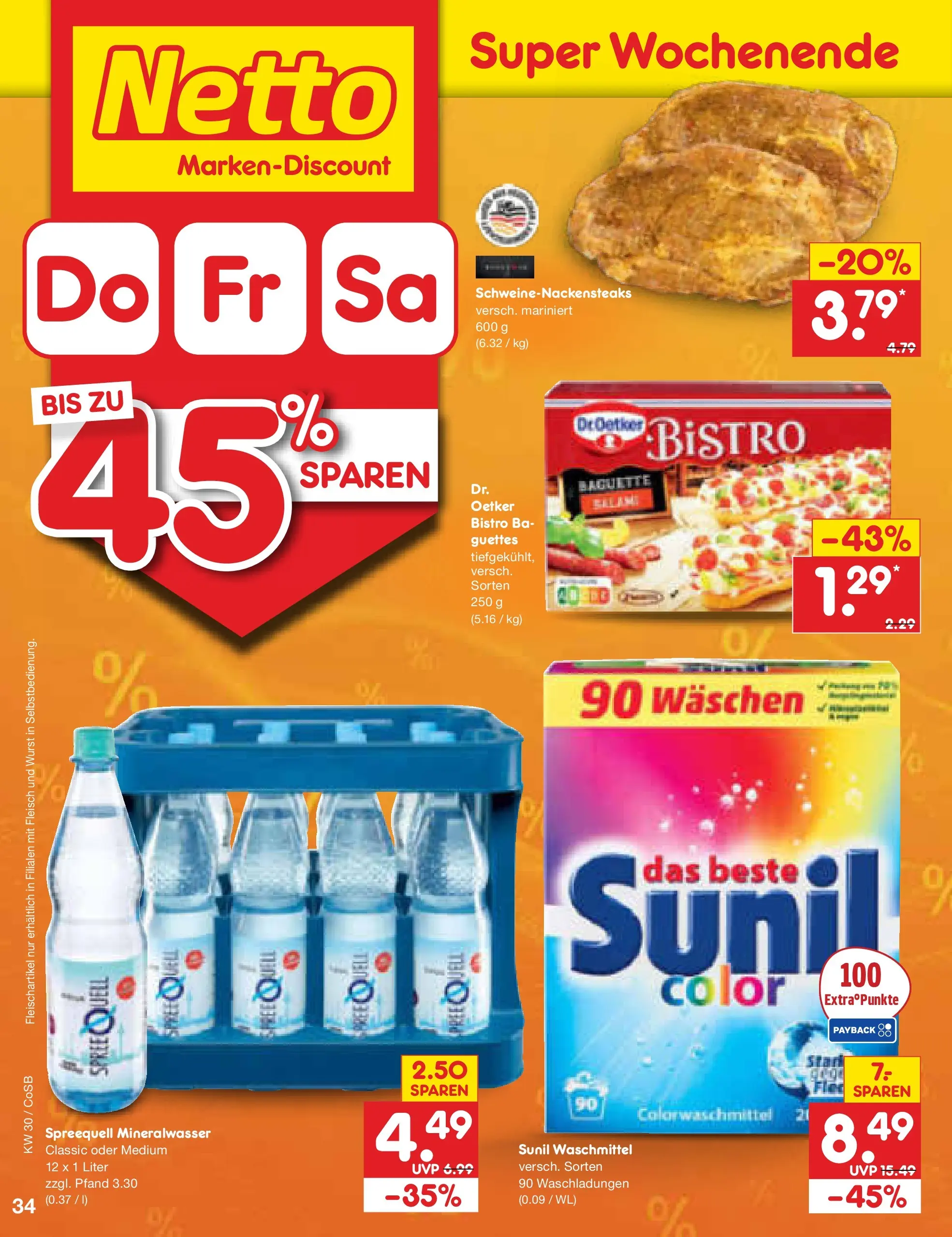 Netto Marken-Discount Prospekt Bitterfeld-Wolfen (ab 20.07.2026) ยป Angebote | Seite: 58 | Produkte: Baguette, Mineralwasser, Wurst, Fleisch Netto Marken-Discount Prospekt Bitterfeld-Wolfen (ab 20.07.2026) ยป Angebote | Seite: 58 | Produkte: Baguette, Mineralwasser, Wurst, Fleisch