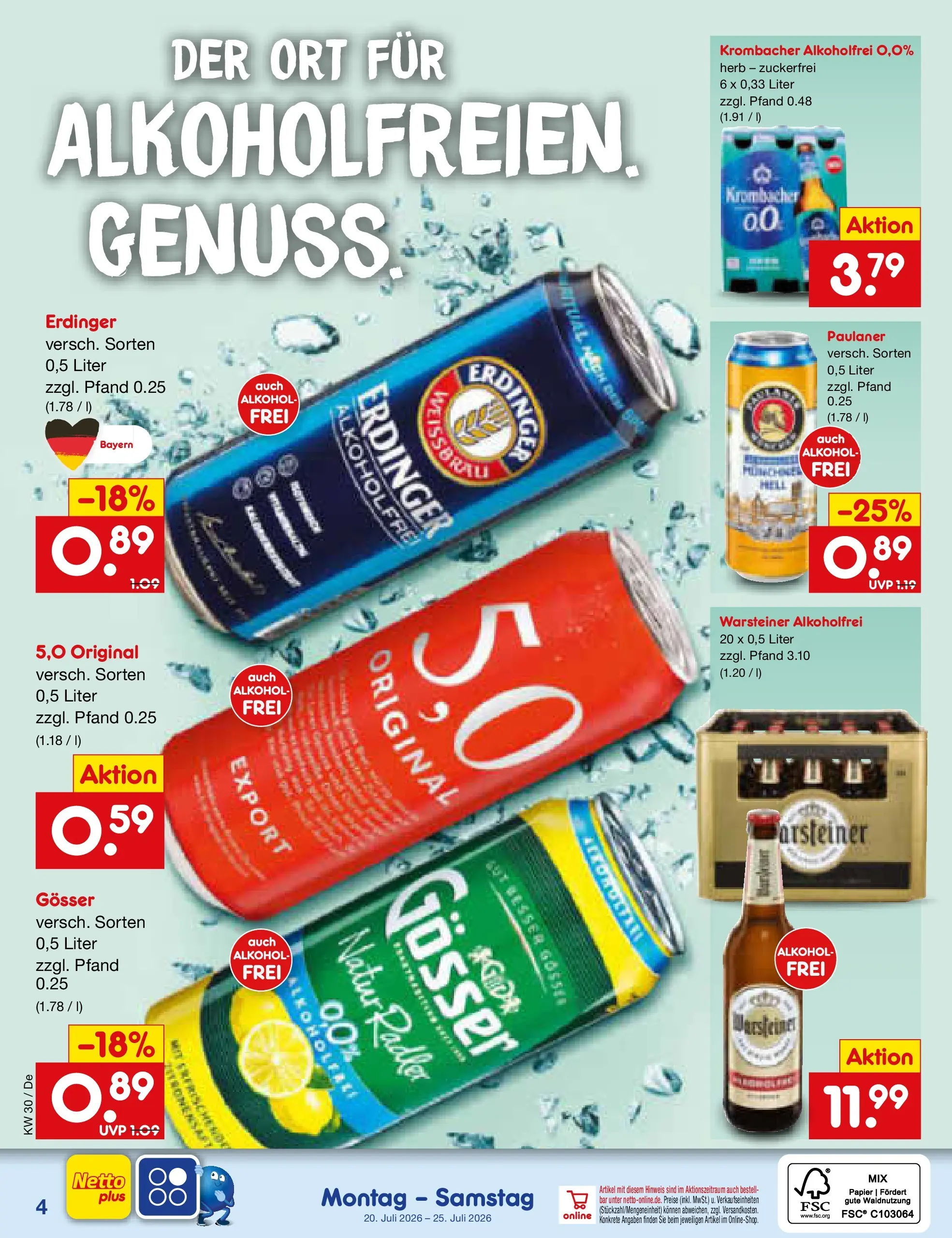 Netto Marken-Discount Prospekt Thierhaupten (ab 19.07.2026) ยป Angebote | Seite: 55 | Produkte: Erdinger, Krombacher alkoholfrei, Radler, Krombacher Netto Marken-Discount Prospekt Thierhaupten (ab 19.07.2026) ยป Angebote | Seite: 55 | Produkte: Erdinger, Krombacher alkoholfrei, Radler, Krombacher