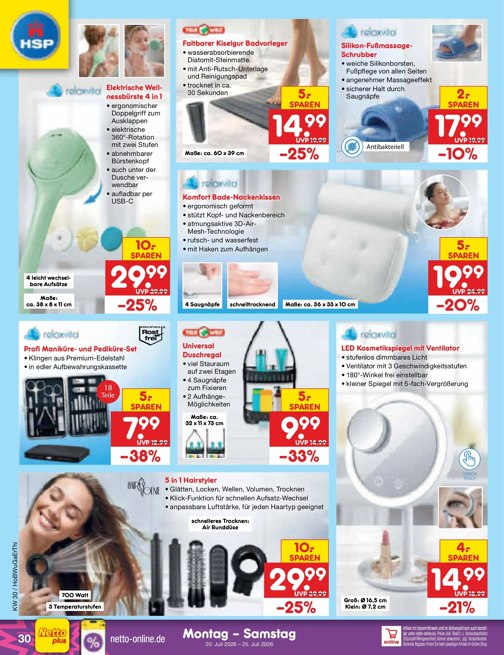 Netto Marken-Discount Prospekt Hannover (ab 19.07.2026) ยป Angebote | Seite: 48 | Produkte: Ventilator, Kosmetikspiegel, Dusche, Spiegel Netto Marken-Discount Prospekt Hannover (ab 19.07.2026) ยป Angebote | Seite: 48 | Produkte: Ventilator, Kosmetikspiegel, Dusche, Spiegel