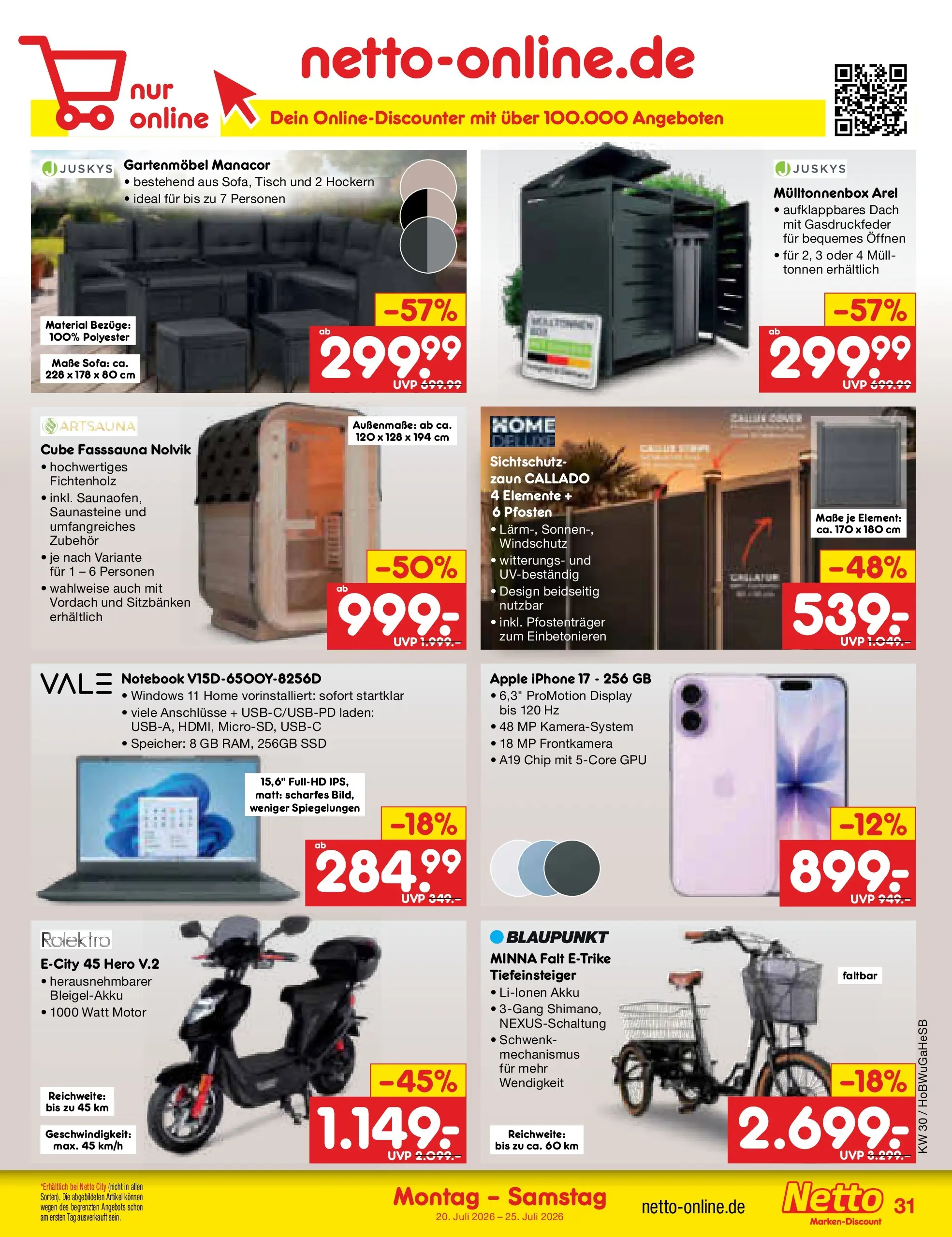 Netto Marken-Discount Prospekt Hannover (ab 19.07.2026) ยป Angebote | Seite: 49 | Produkte: Sofa, Tisch, Iphone, Notebook Netto Marken-Discount Prospekt Hannover (ab 19.07.2026) ยป Angebote | Seite: 49 | Produkte: Sofa, Tisch, Iphone, Notebook