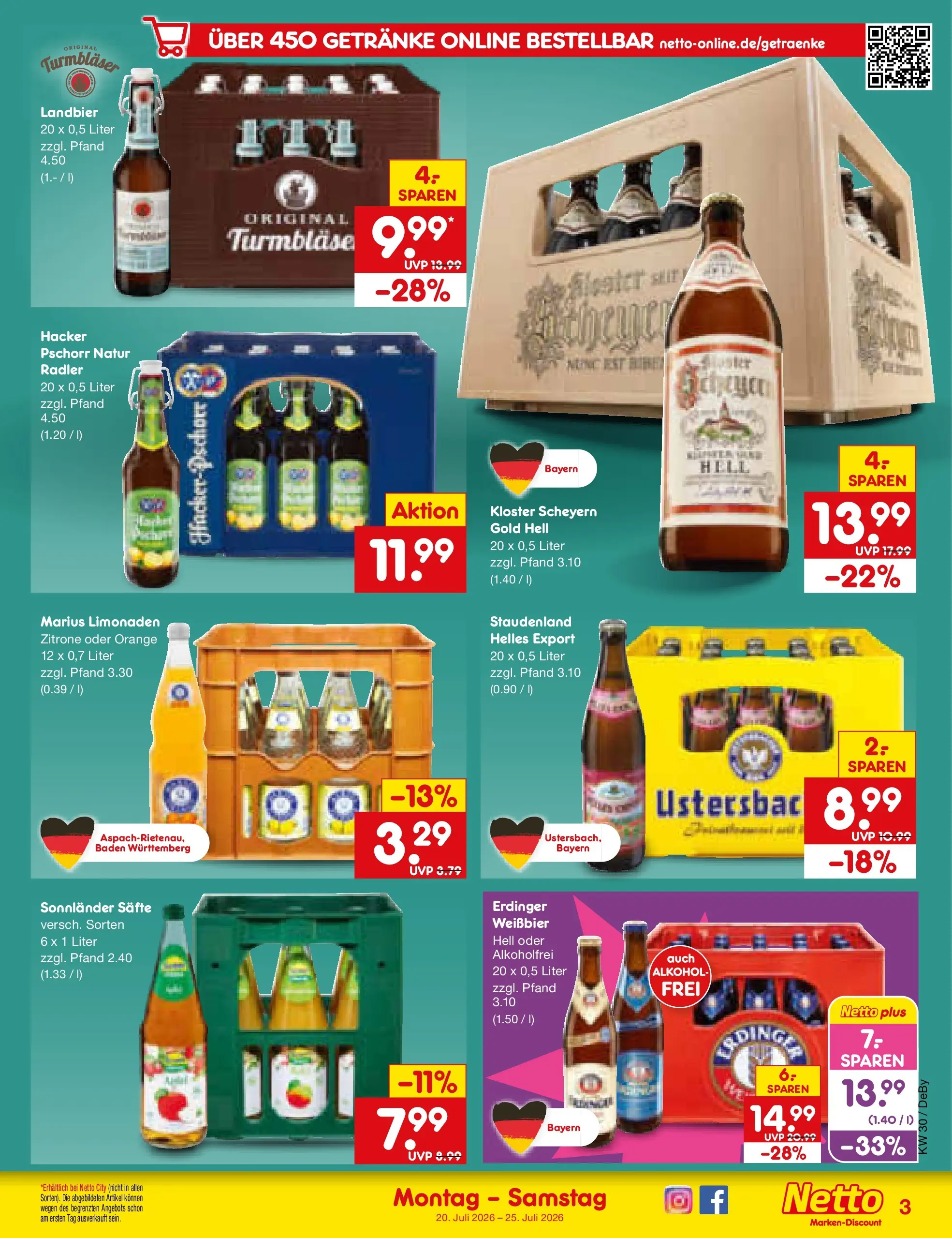 Netto Marken-Discount Prospekt Thierhaupten (ab 19.07.2026) ยป Angebote | Seite: 57 | Produkte: Erdinger, Weiรbier, Radler, Zitrone Netto Marken-Discount Prospekt Thierhaupten (ab 19.07.2026) ยป Angebote | Seite: 57 | Produkte: Erdinger, Weiรbier, Radler, Zitrone