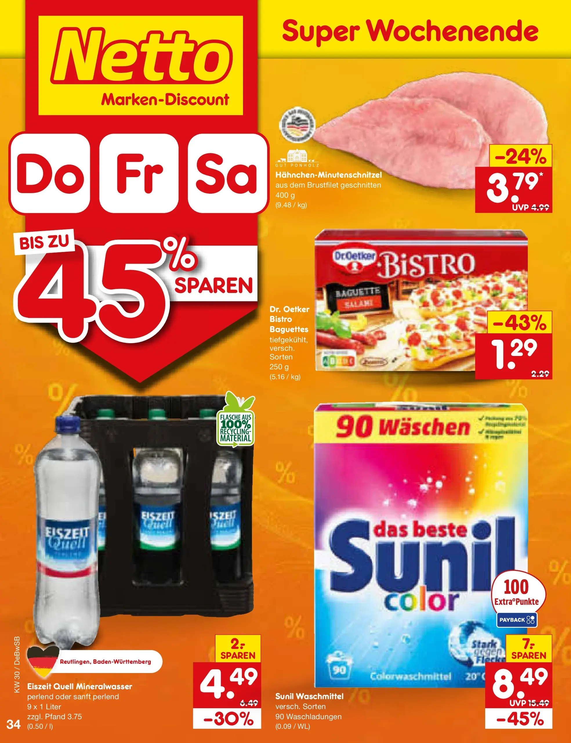 Netto Marken-Discount Prospekt Waiblingen-Bittenfeld (ab 19.07.2026) ยป Angebote | Seite: 58 | Produkte: Baguette, Mineralwasser, Waschmittel, Salami Netto Marken-Discount Prospekt Waiblingen-Bittenfeld (ab 19.07.2026) ยป Angebote | Seite: 58 | Produkte: Baguette, Mineralwasser, Waschmittel, Salami
