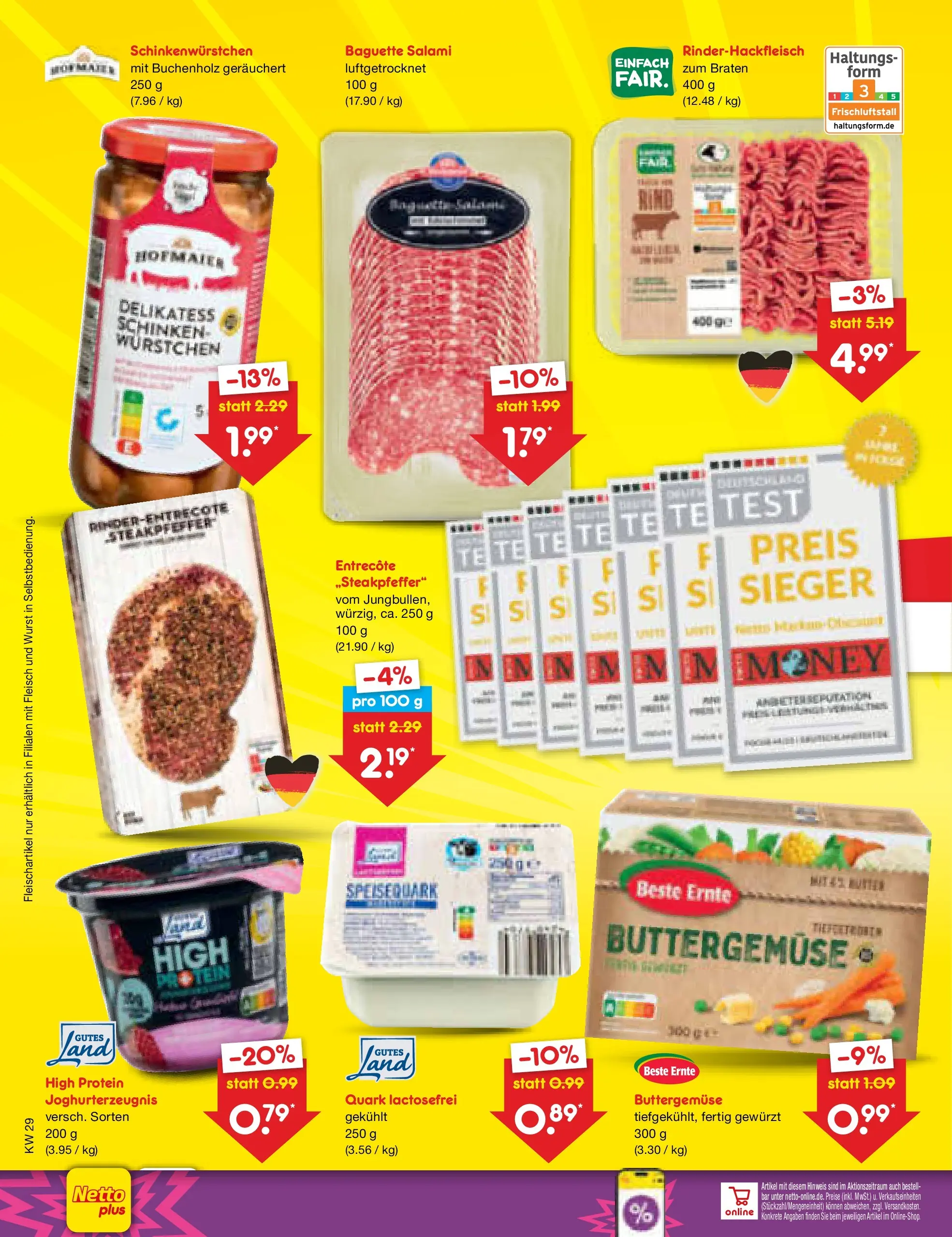 Netto Marken-Discount Prospekt Augustusburg (ab 19.07.2026) » Angebote | Seite: 44 | Produkte: Baguette, Wurst, Schinken, Fleisch