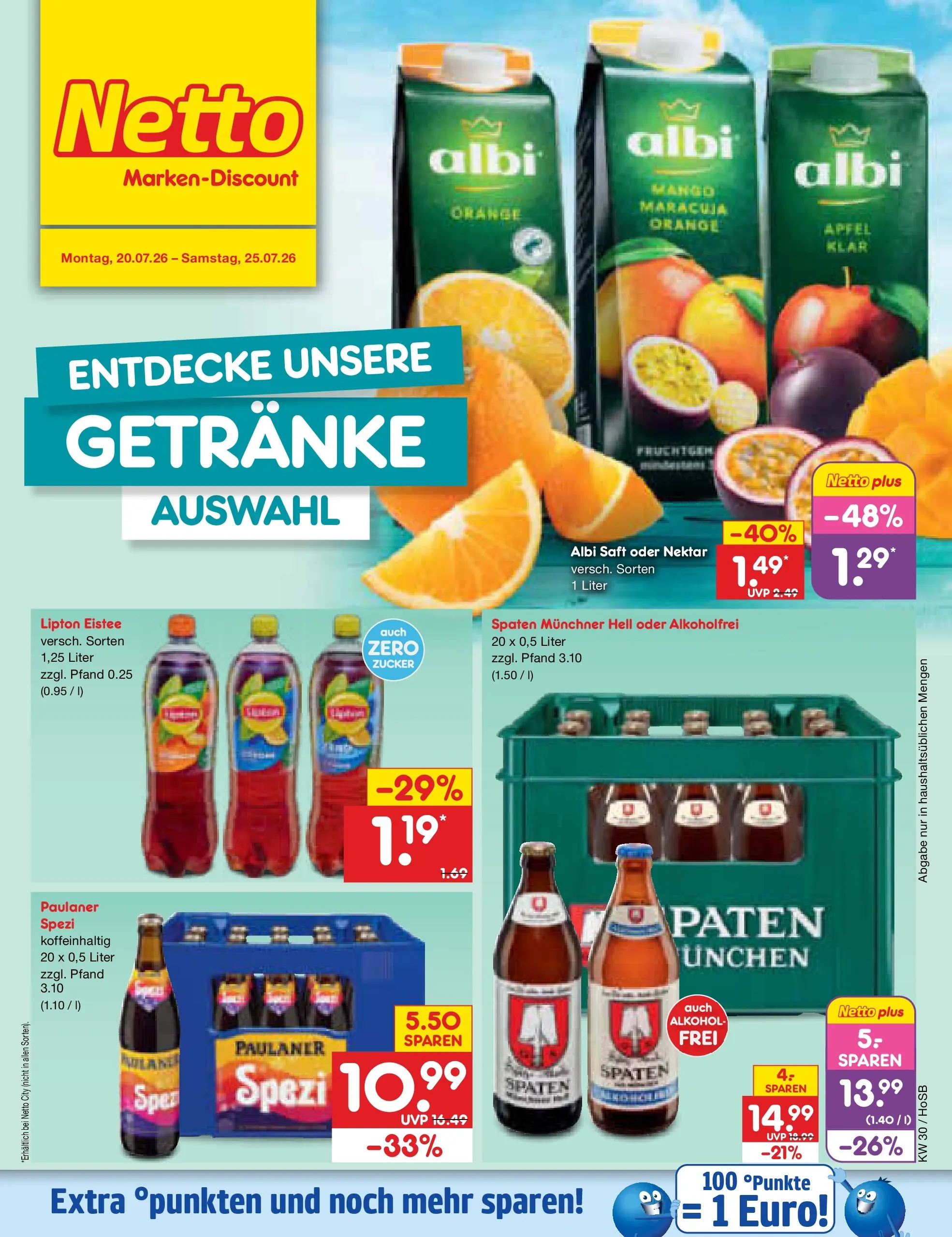 Netto Marken-Discount Prospekt Hannover (ab 19.07.2026) ยป Angebote | Seite: 54 | Produkte: รpfel, Zucker, Mango, Paulaner Netto Marken-Discount Prospekt Hannover (ab 19.07.2026) ยป Angebote | Seite: 54 | Produkte: รpfel, Zucker, Mango, Paulaner