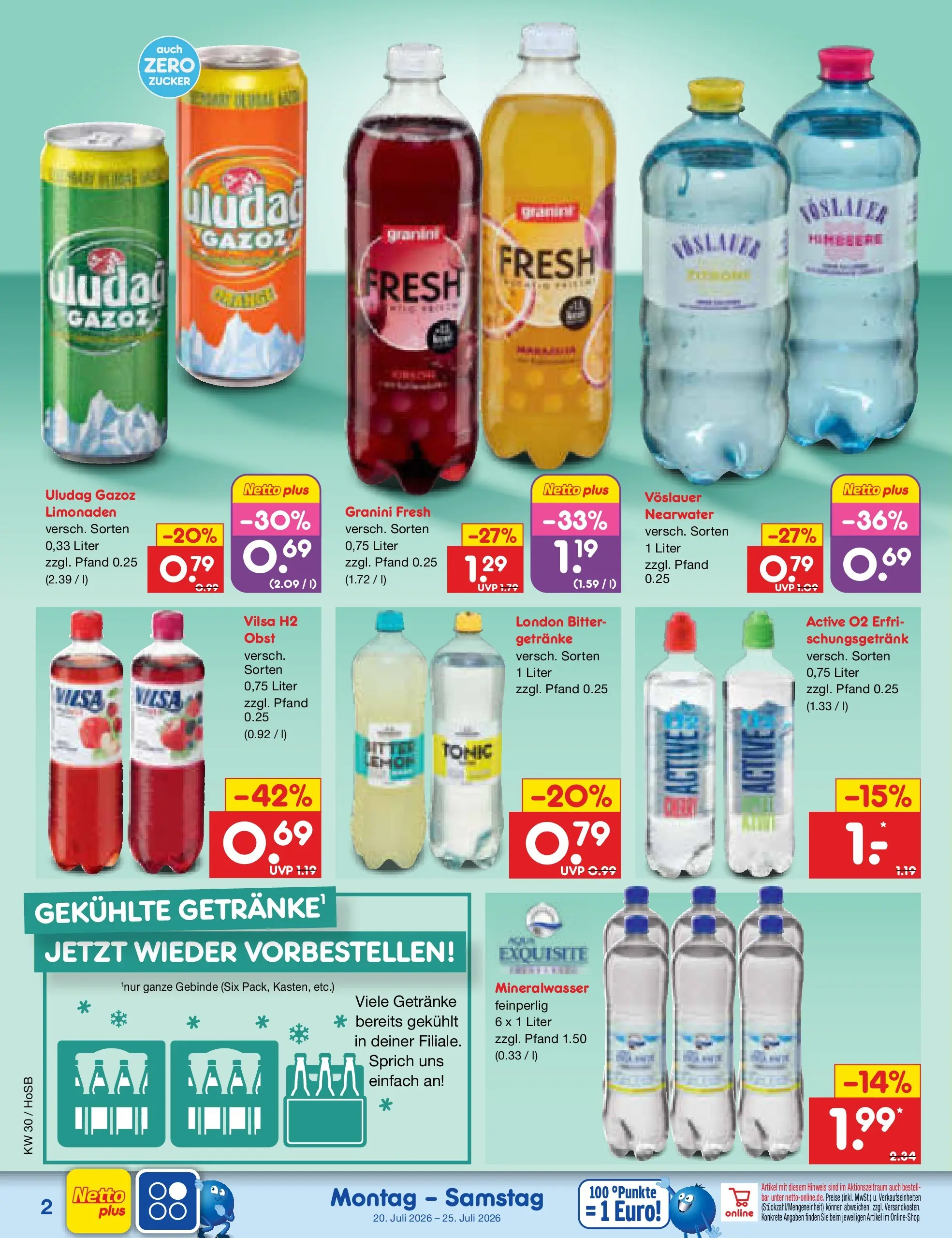 Netto Marken-Discount Prospekt Hannover (ab 19.07.2026) ยป Angebote | Seite: 56 | Produkte: Mineralwasser, Obst, Zucker, Granini Netto Marken-Discount Prospekt Hannover (ab 19.07.2026) ยป Angebote | Seite: 56 | Produkte: Mineralwasser, Obst, Zucker, Granini