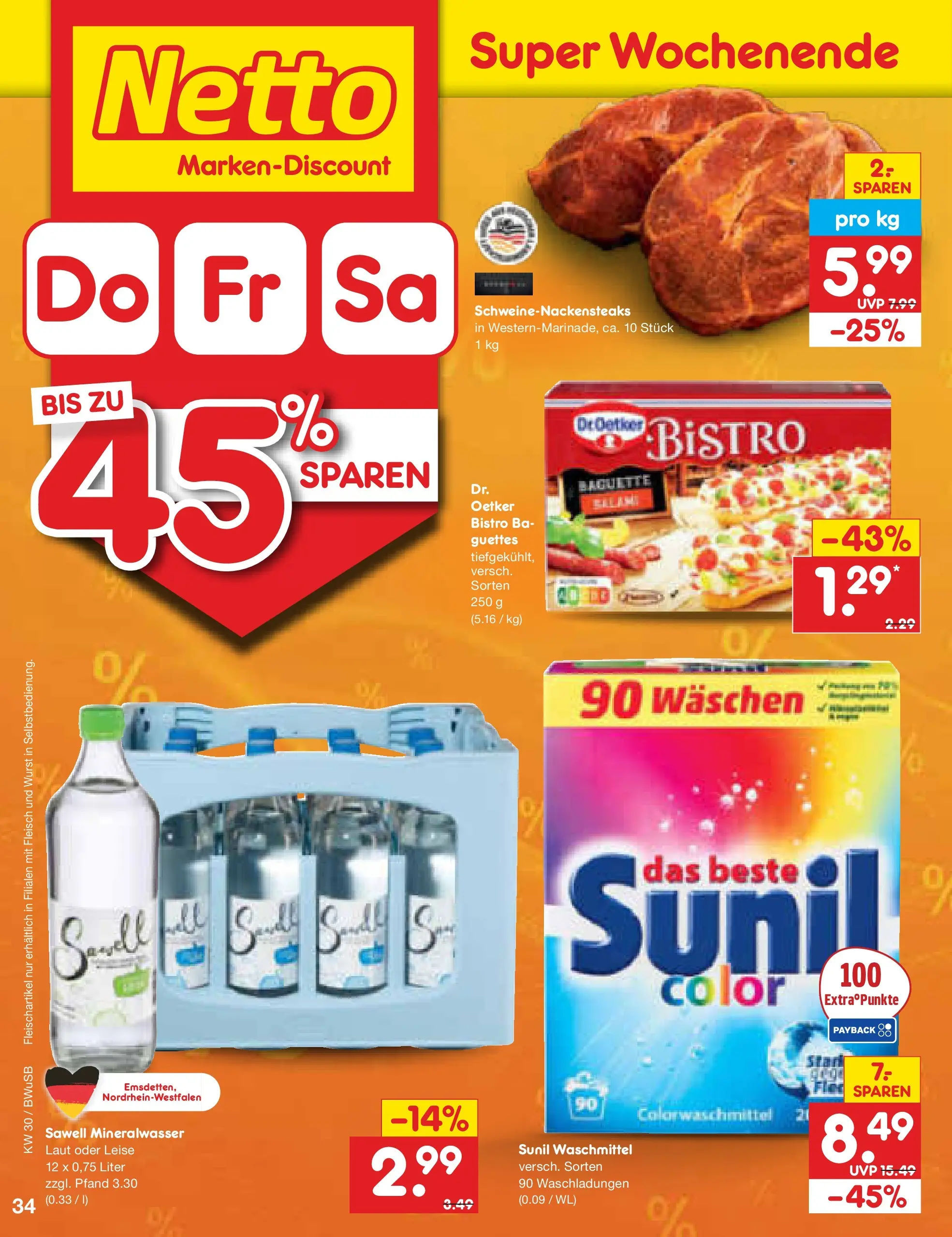 Netto Marken-Discount Prospekt Stemwede-Dielingen (ab 19.07.2026) ยป Angebote | Seite: 58 | Produkte: Baguette, Waschmittel, Wurst, Fleisch Netto Marken-Discount Prospekt Stemwede-Dielingen (ab 19.07.2026) ยป Angebote | Seite: 58 | Produkte: Baguette, Waschmittel, Wurst, Fleisch