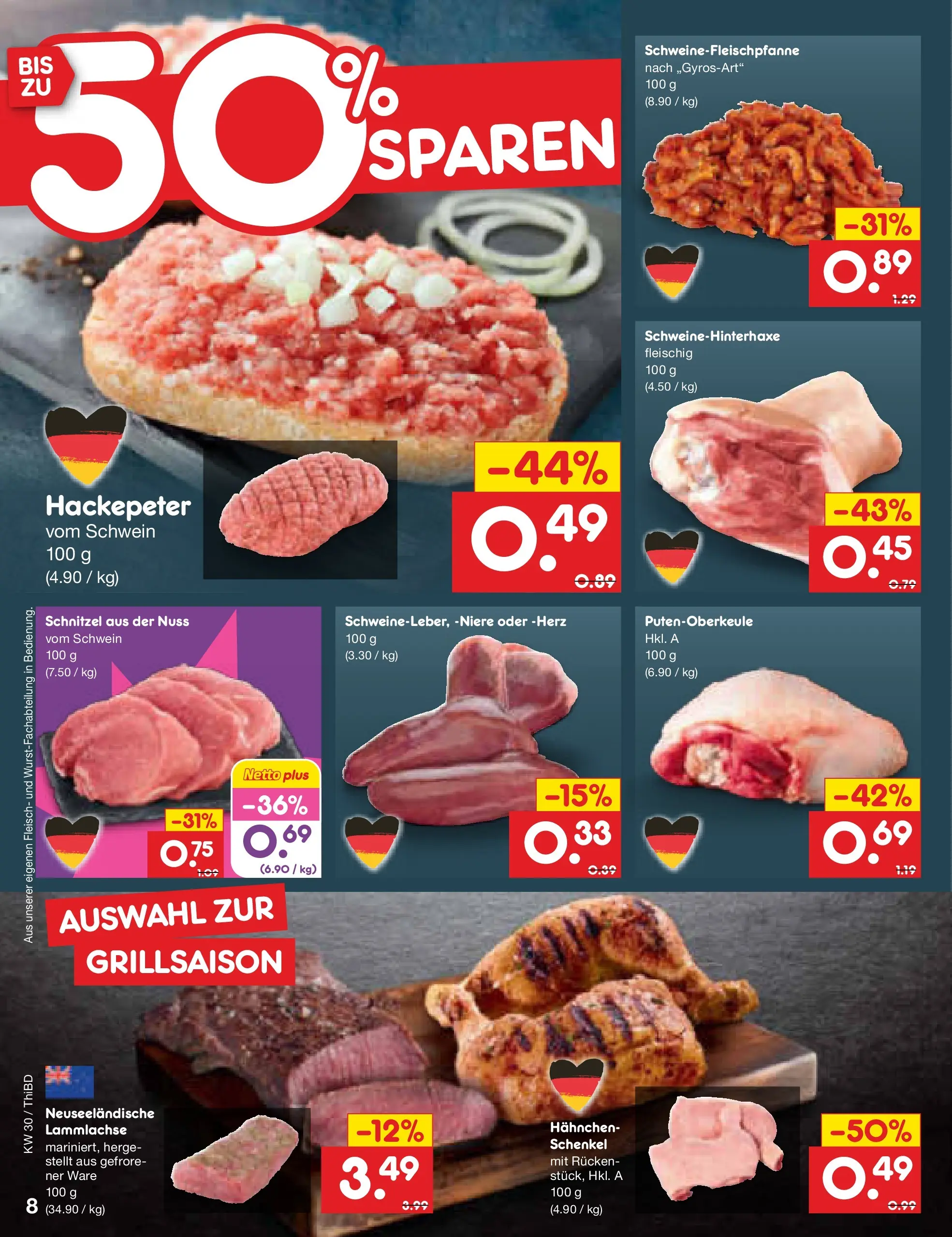 Netto Marken-Discount Prospekt Thiendorf (ab 20.07.2026) ยป Angebote | Seite: 12 | Produkte: Hahnchen, Schnitzel, Fleisch Netto Marken-Discount Prospekt Thiendorf (ab 20.07.2026) ยป Angebote | Seite: 12 | Produkte: Hahnchen, Schnitzel, Fleisch