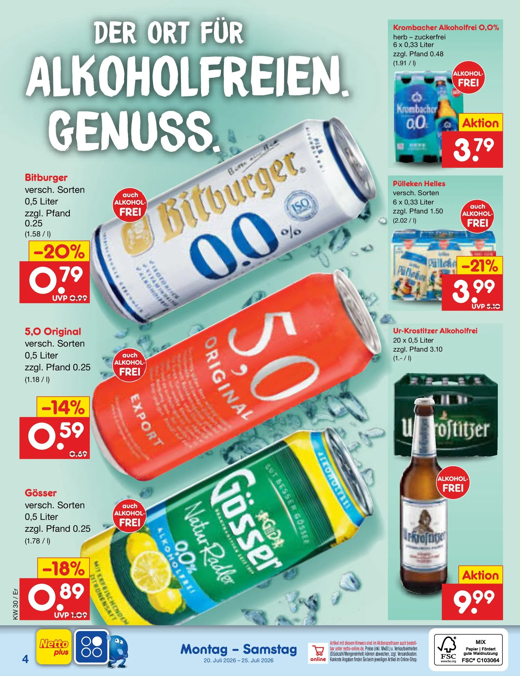 Netto Marken-Discount Prospekt Nordhausen (ab 19.07.2026) ยป Angebote | Seite: 55 | Produkte: Bitburger, Krombacher alkoholfrei, Radler, Krombacher Netto Marken-Discount Prospekt Nordhausen (ab 19.07.2026) ยป Angebote | Seite: 55 | Produkte: Bitburger, Krombacher alkoholfrei, Radler, Krombacher