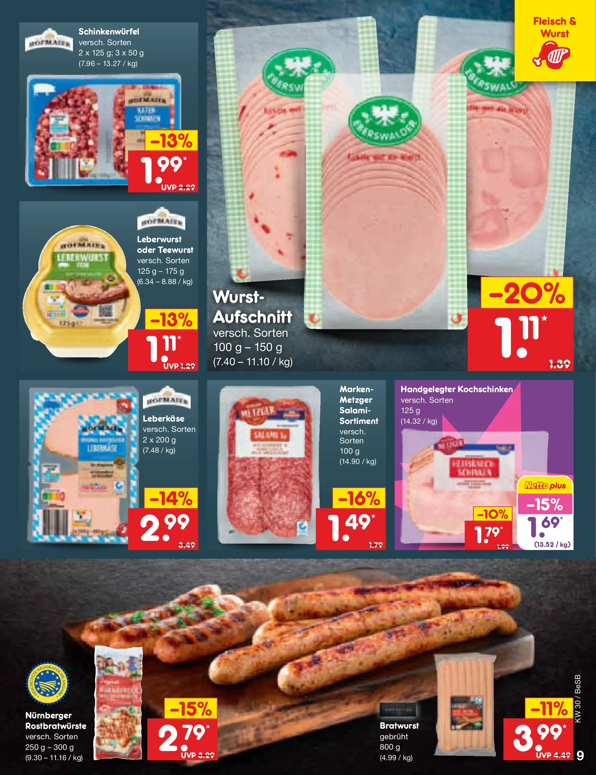 Netto Marken-Discount Prospekt Kremmen (ab 19.07.2026) ยป Angebote | Seite: 13 | Produkte: Bratwurst, Wurst, Fleisch, Leberkase Netto Marken-Discount Prospekt Kremmen (ab 19.07.2026) ยป Angebote | Seite: 13 | Produkte: Bratwurst, Wurst, Fleisch, Leberkase