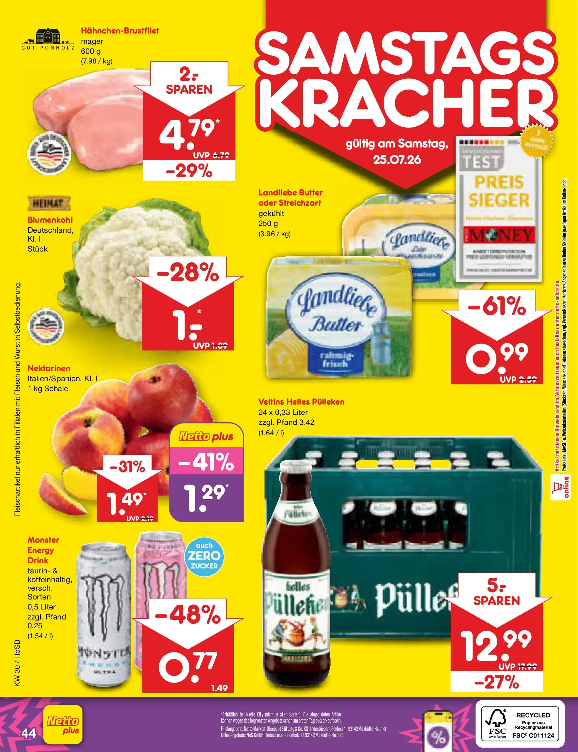 Netto Marken-Discount Prospekt Hannover (ab 19.07.2026) ยป Angebote | Seite: 68 | Produkte: Nektarinen, Monster, Wurst, Blumenkohl Netto Marken-Discount Prospekt Hannover (ab 19.07.2026) ยป Angebote | Seite: 68 | Produkte: Nektarinen, Monster, Wurst, Blumenkohl