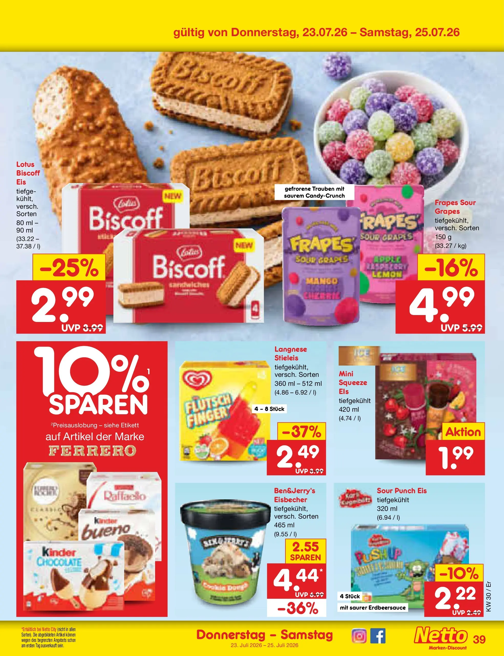 Netto Marken-Discount Prospekt Nordhausen (ab 19.07.2026) ยป Angebote | Seite: 63 | Produkte: Langnese, Trauben, Mango, Eis Netto Marken-Discount Prospekt Nordhausen (ab 19.07.2026) ยป Angebote | Seite: 63 | Produkte: Langnese, Trauben, Mango, Eis