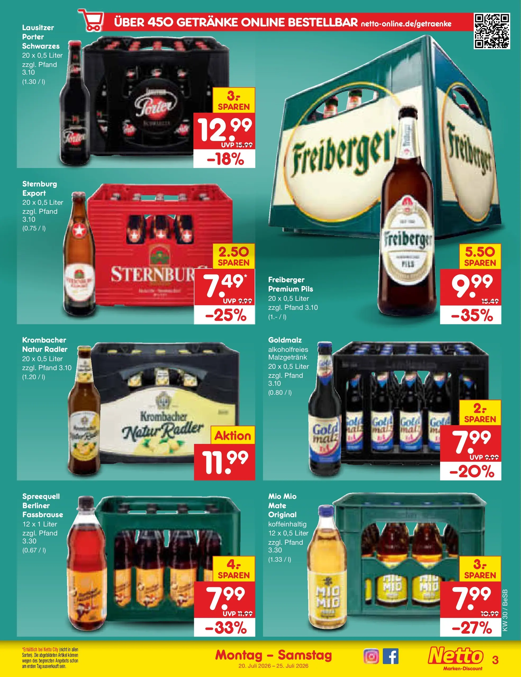 Netto Marken-Discount Prospekt Kremmen (ab 19.07.2026) ยป Angebote | Seite: 57 | Produkte: Berliner, Pils, Radler, Fassbrause Netto Marken-Discount Prospekt Kremmen (ab 19.07.2026) ยป Angebote | Seite: 57 | Produkte: Berliner, Pils, Radler, Fassbrause