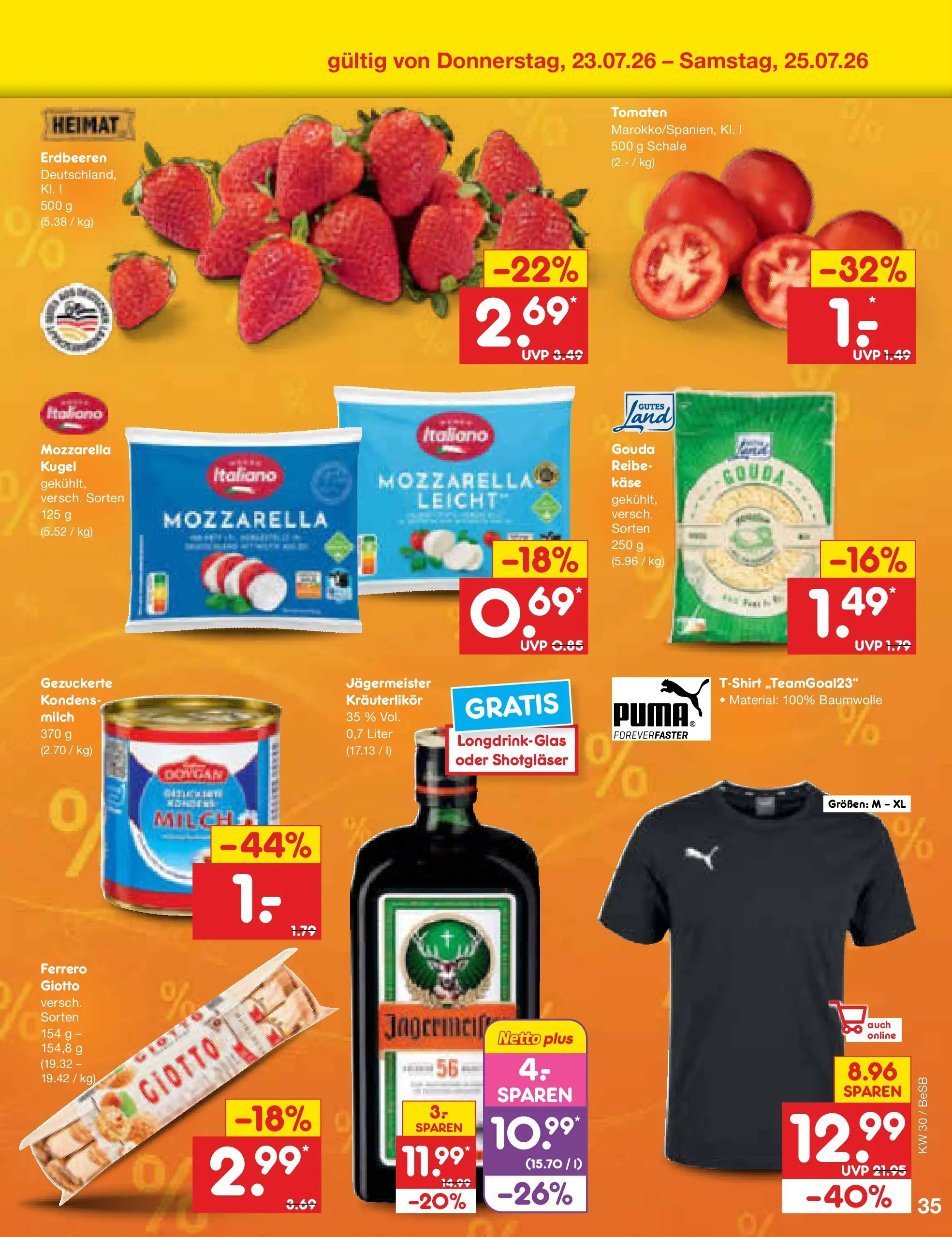 Netto Marken-Discount Prospekt Kremmen (ab 19.07.2026) ยป Angebote | Seite: 59 | Produkte: Kรคse, Mozzarella, Gouda, Jรคgermeister Netto Marken-Discount Prospekt Kremmen (ab 19.07.2026) ยป Angebote | Seite: 59 | Produkte: Kรคse, Mozzarella, Gouda, Jรคgermeister