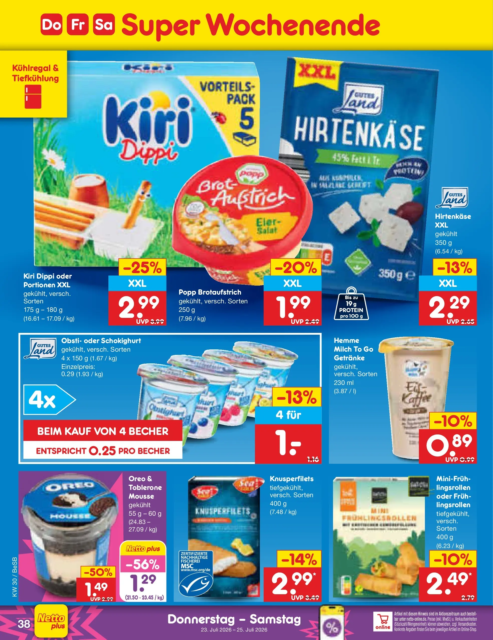Netto Marken-Discount Prospekt Kremmen (ab 19.07.2026) ยป Angebote | Seite: 62 | Produkte: Milch, Brot Netto Marken-Discount Prospekt Kremmen (ab 19.07.2026) ยป Angebote | Seite: 62 | Produkte: Milch, Brot