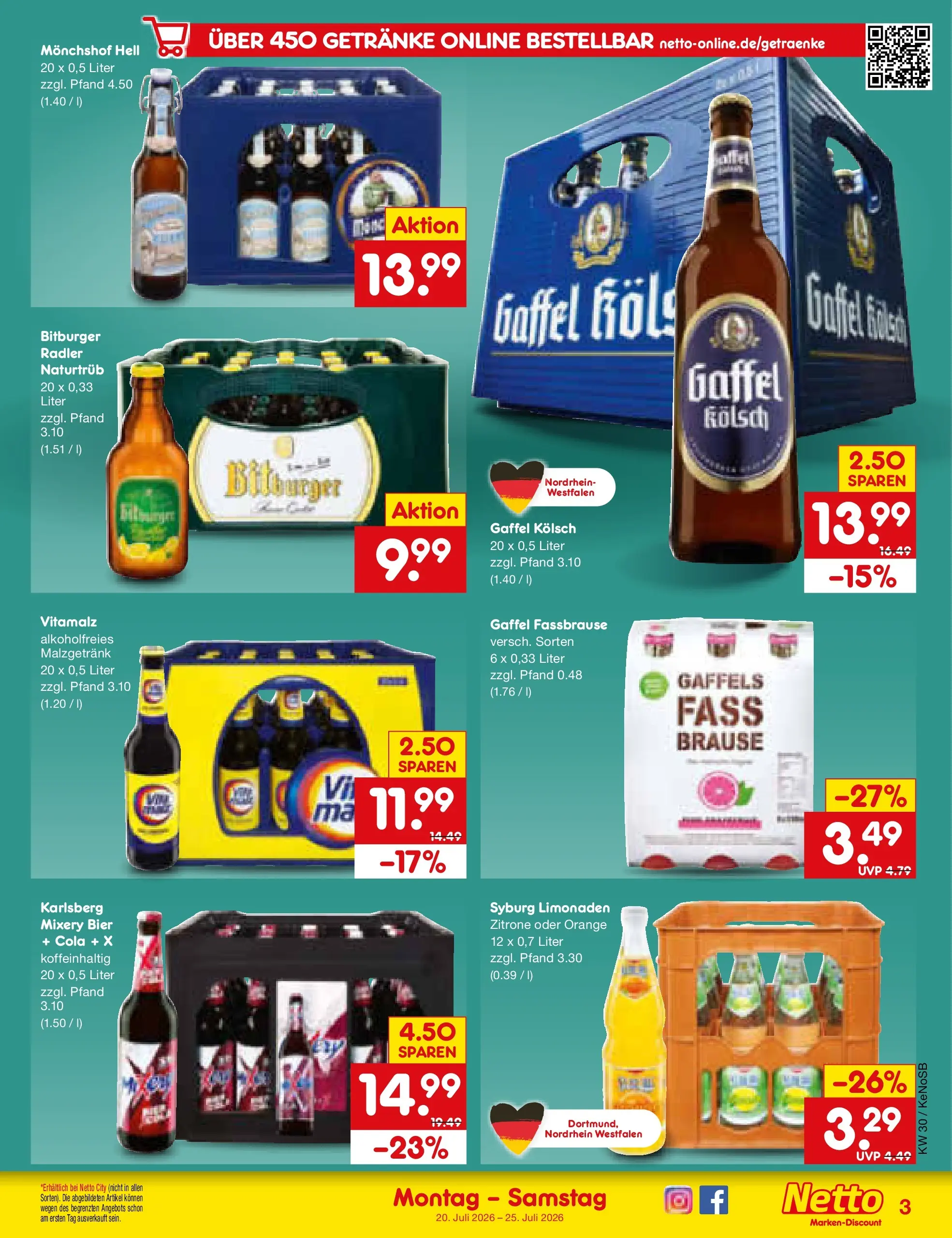 Netto Marken-Discount Prospekt Bonn (ab 19.07.2026) ยป Angebote | Seite: 57 | Produkte: Bitburger, Monchshof, Zitrone, Fassbrause Netto Marken-Discount Prospekt Bonn (ab 19.07.2026) ยป Angebote | Seite: 57 | Produkte: Bitburger, Monchshof, Zitrone, Fassbrause