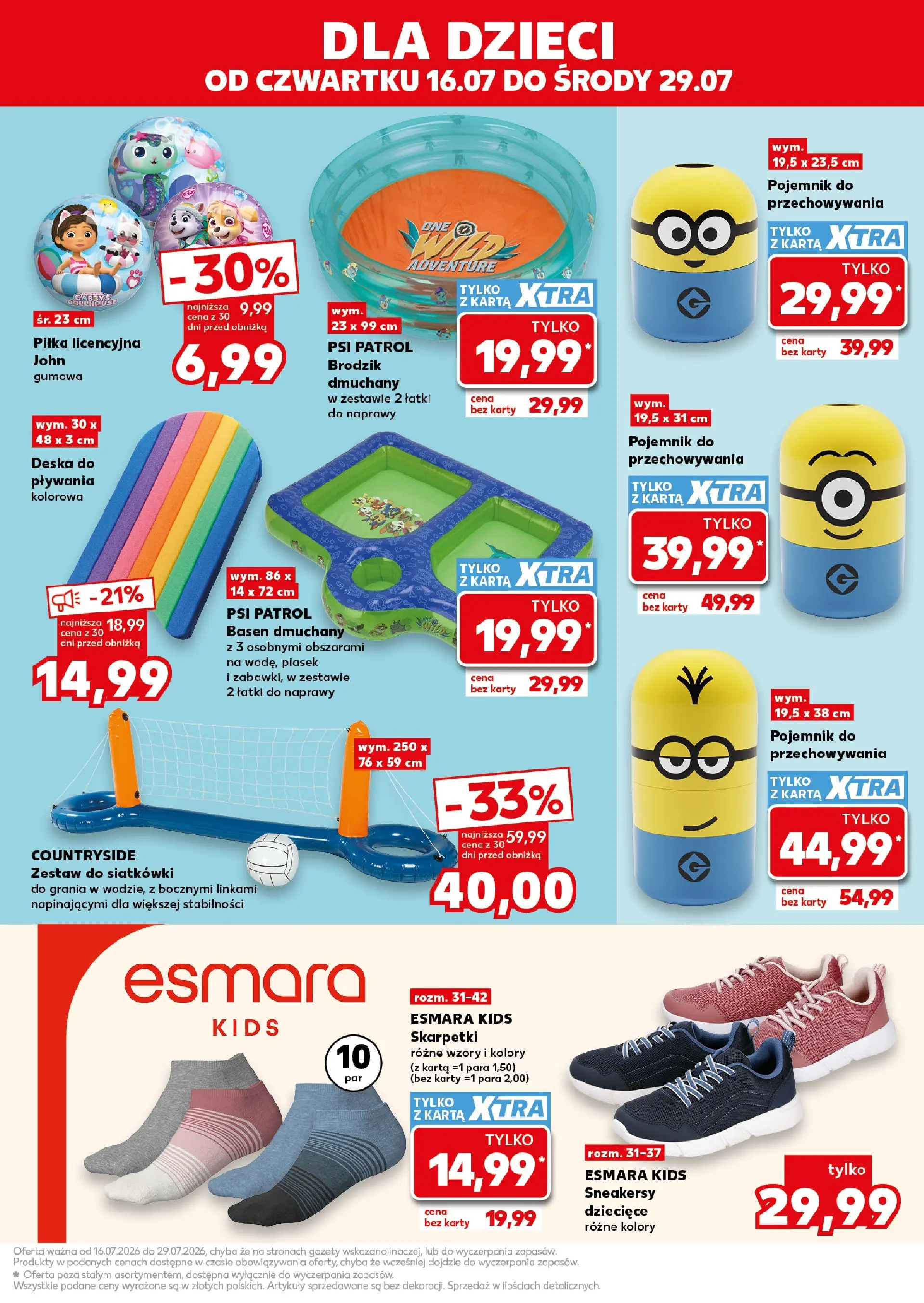 Kaufland gazetka - Złap Okazje od 16.07.2026 - od jutra PDF | Strona: 11 | Produkty: Karta, Skarpetki, Basen