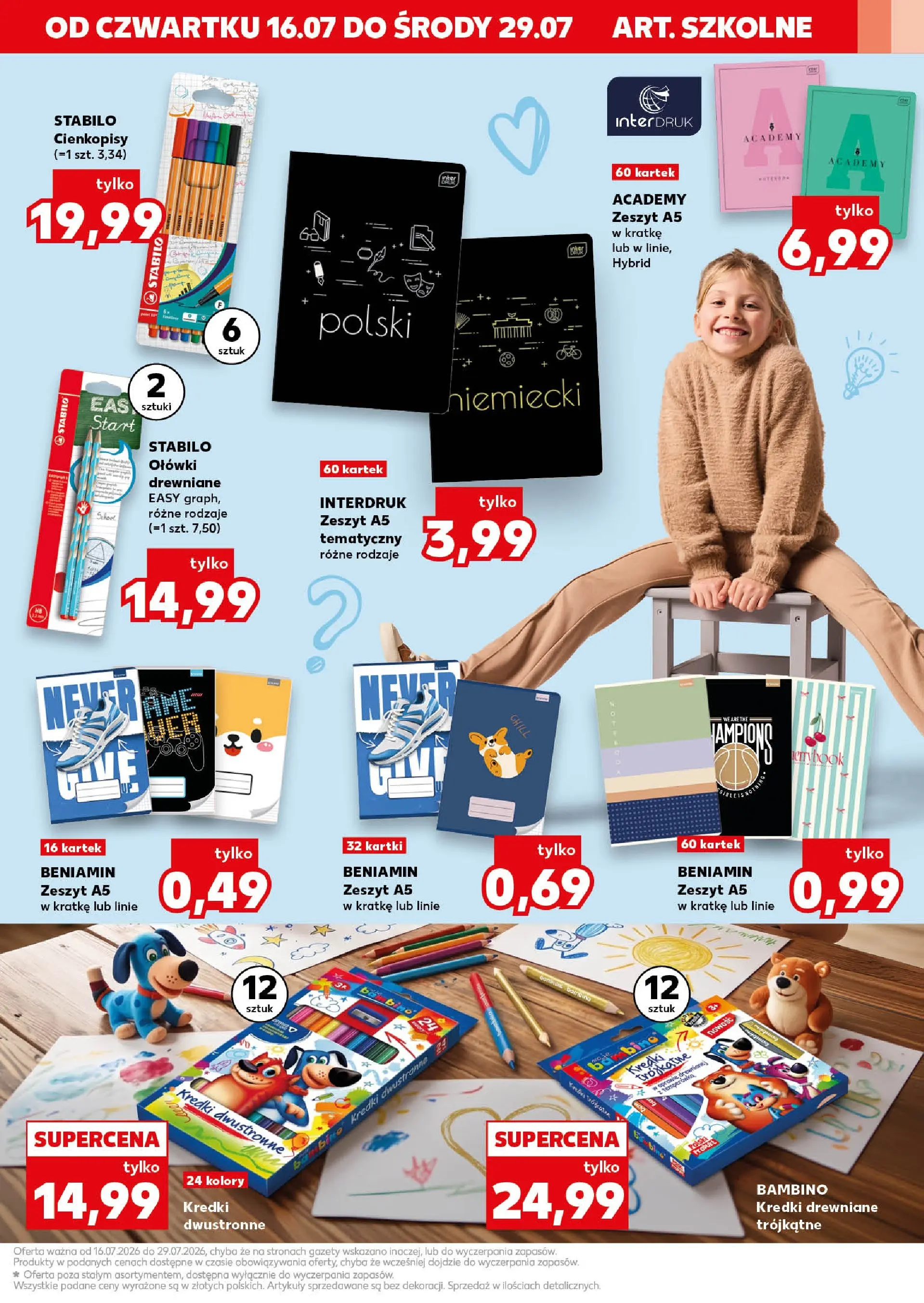 Kaufland gazetka - Złap Okazje od 16.07.2026 - od jutra PDF | Strona: 13 | Produkty: Notebook, Zeszyt