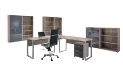 B&uuml;ro Office Edition Set 7 Sonoma Eiche/Anthrazit
