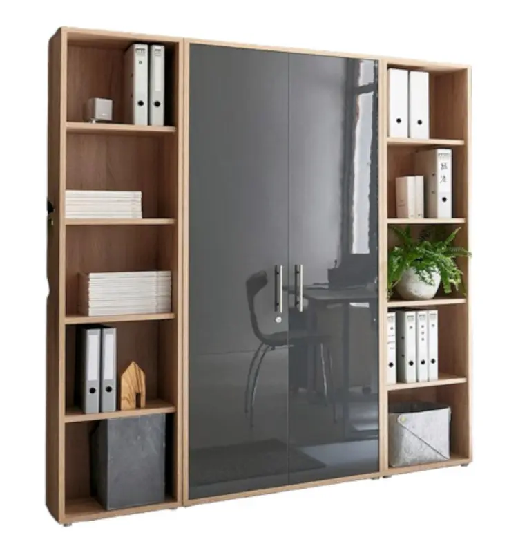 Aktenschrank Office Edition Sw Set 3 hoch Eiche/Anthrazit