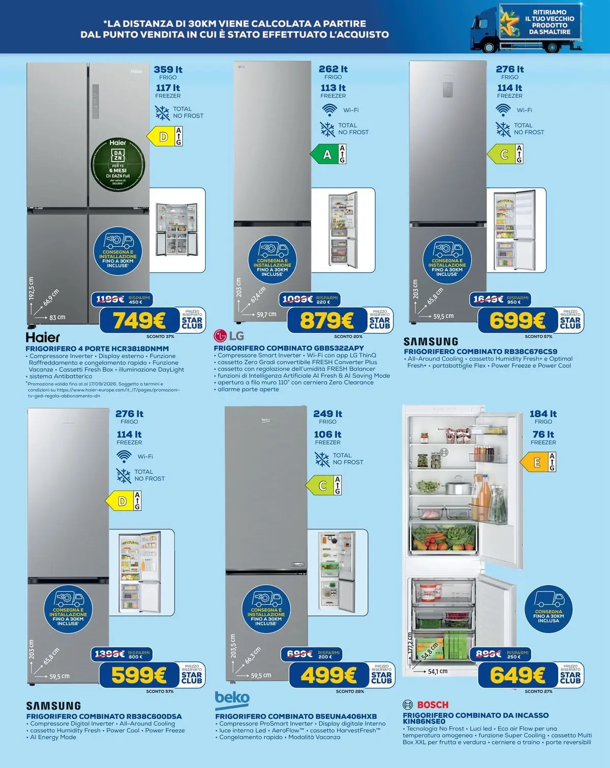 Nuovo Offerte volantino Euronics dal 15/07/2026 > offerte anteprima 🛍️ | Pagina: 3 | Prodotti: Compressore, Frigorifero, Frigorifero combinato, Samsung
