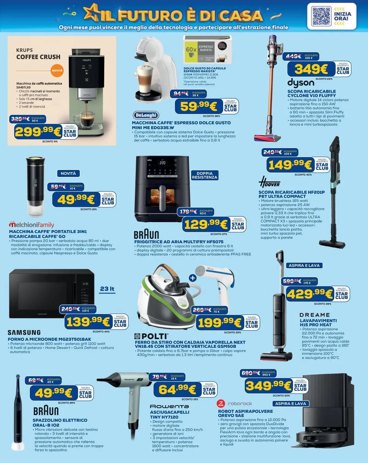 Nuovo Offerte volantino Euronics dal 15/07/2026 > offerte anteprima 🛍️ | Pagina: 5 | Prodotti: Caffè, Infusione, Ferro da stiro, Asciugacapelli