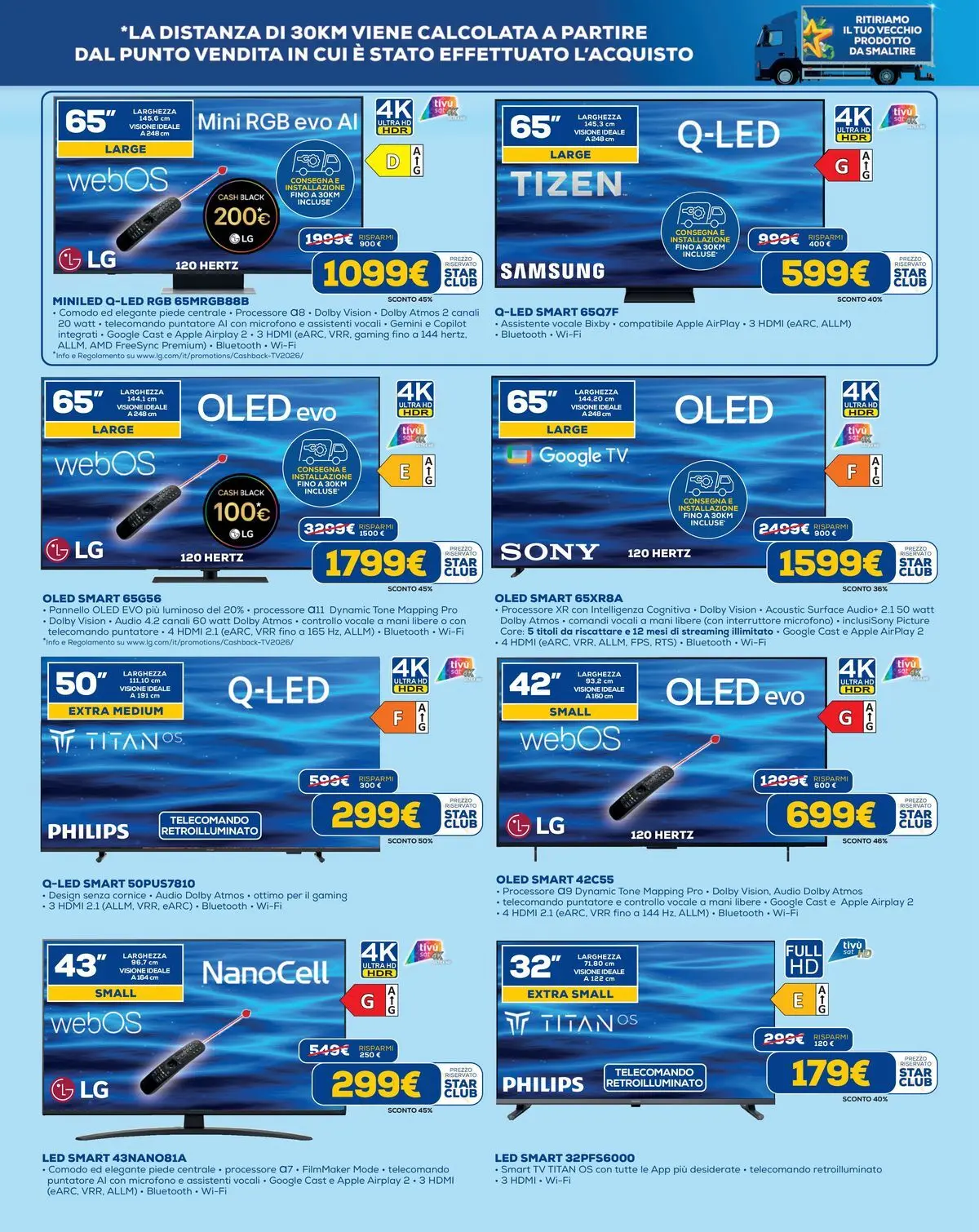 Nuovo Offerte volantino Euronics dal 15/07/2026 > offerte anteprima 🛍️ | Pagina: 7 | Prodotti: smart TV, TV, Microfono, Samsung