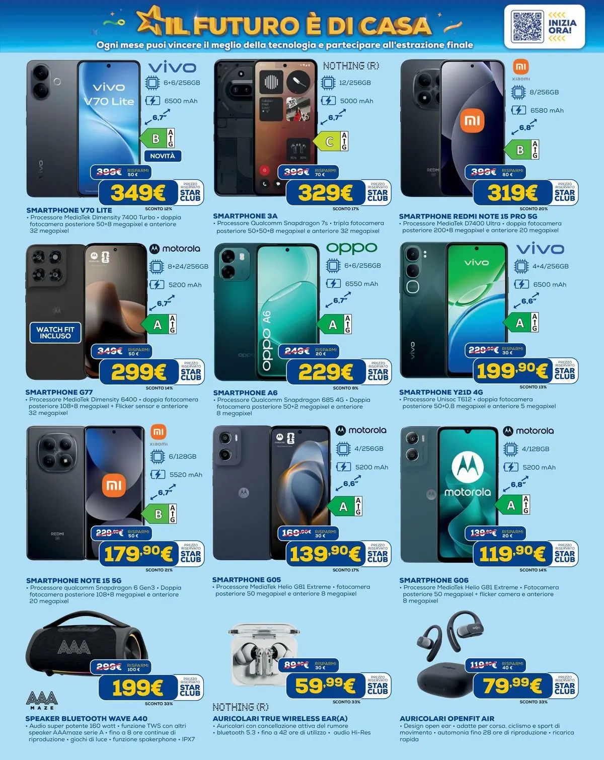 Nuovo Offerte volantino Euronics dal 15/07/2026 > offerte anteprima 🛍️ | Pagina: 11 | Prodotti: Xiaomi, Smartphone, Audio, Speaker