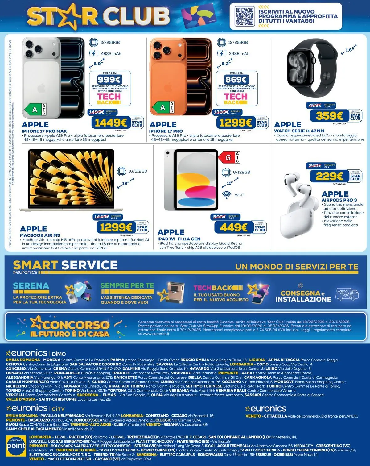 Nuovo Offerte volantino Euronics dal 15/07/2026 > offerte anteprima 🛍️ | Pagina: 12 | Prodotti: Macbook air, Fotocamera, Macbook, Airpods