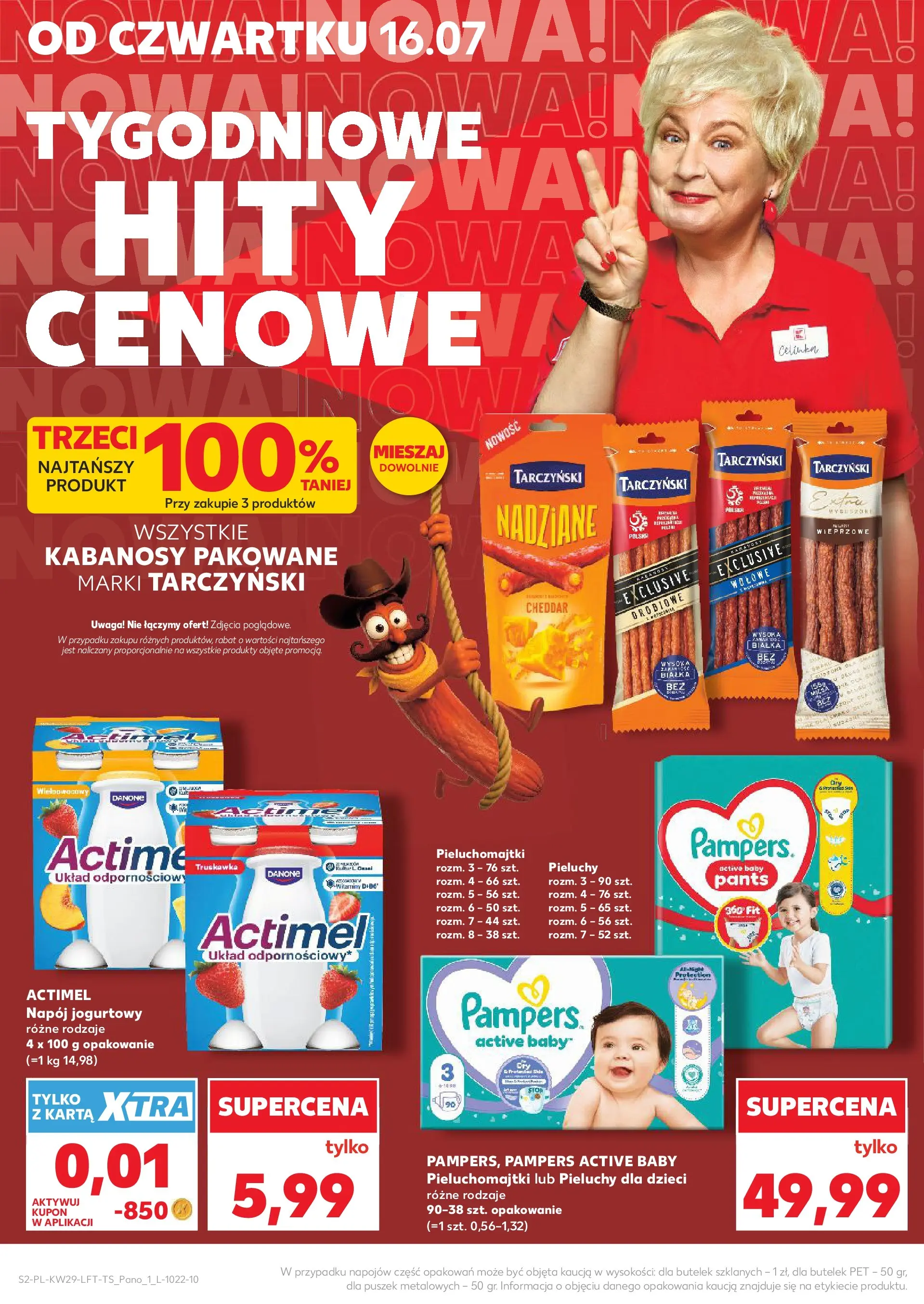 Kaufland gazetka (16.07.2026) - od jutra | Strona: 2 | Produkty: Karta, Pampers, Pieluchomajtki, Cheddar Kaufland gazetka od 16.07.2026 - od jutra PDF | Strona: 2 | Produkty: Karta, Pampers, Pieluchomajtki, Cheddar