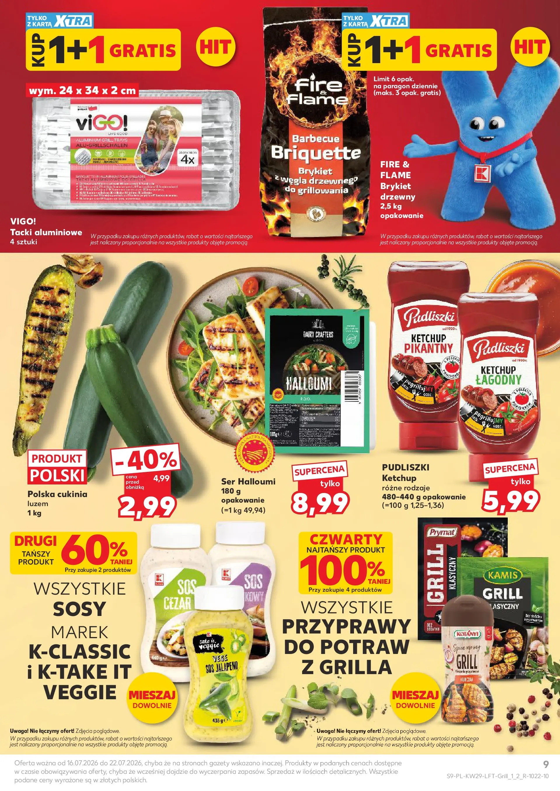 Kaufland gazetka (16.07.2026) - od jutra | Strona: 9 | Produkty: Ketchup, Cukinia, Ser, Sos jalapeno Kaufland gazetka od 16.07.2026 - od jutra PDF | Strona: 9 | Produkty: Ketchup, Cukinia, Ser, Sos jalapeno