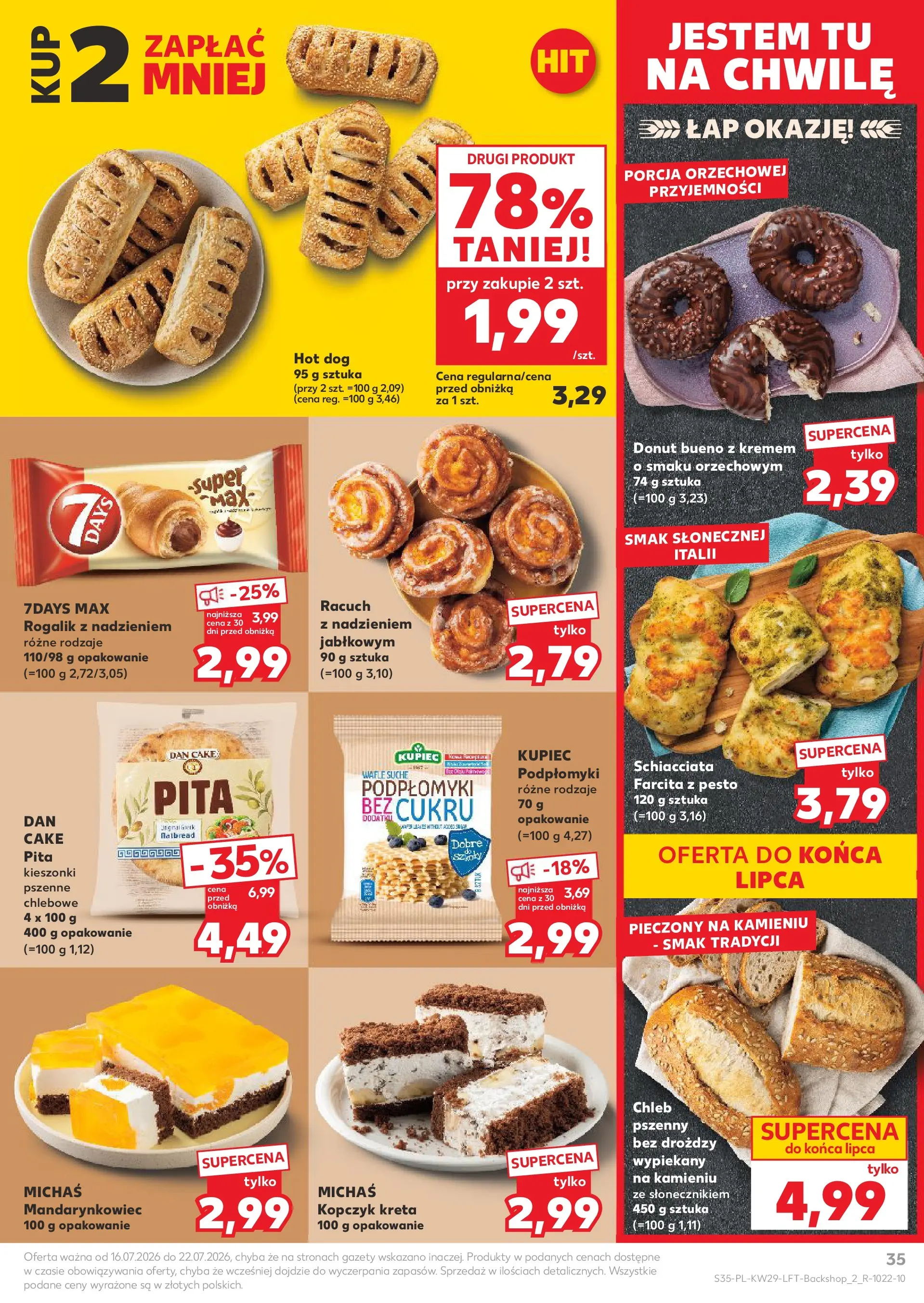 Kaufland gazetka (16.07.2026) - od jutra | Strona: 35 | Produkty: Pesto, Donut, Chleb, Pita Kaufland gazetka od 16.07.2026 - od jutra PDF | Strona: 35 | Produkty: Pesto, Donut, Chleb, Pita