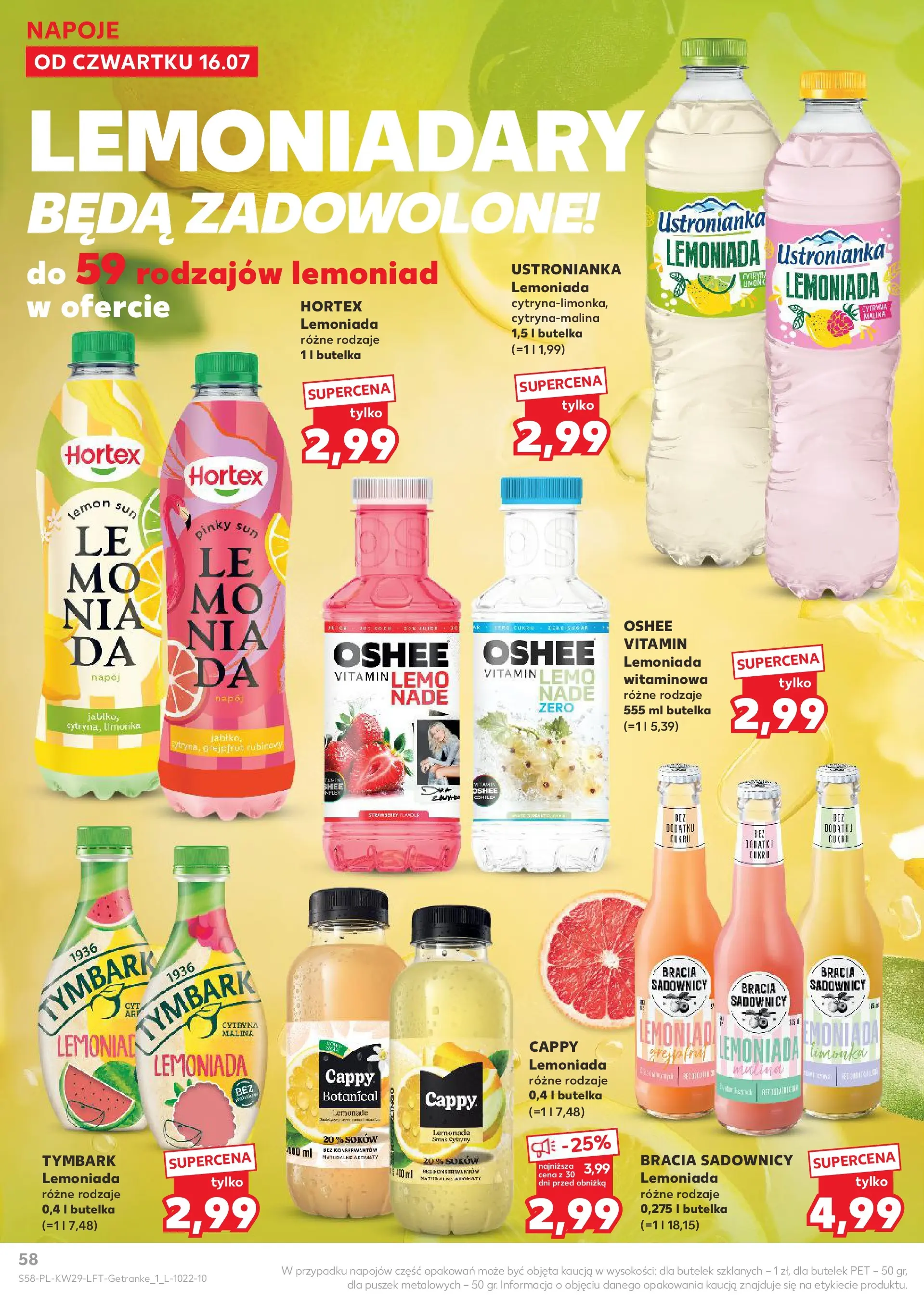 Kaufland gazetka (16.07.2026) - od jutra | Strona: 58 | Produkty: Malina, Napoje, Cytryny, Grejpfrut Kaufland gazetka od 16.07.2026 - od jutra PDF | Strona: 58 | Produkty: Malina, Napoje, Cytryny, Grejpfrut