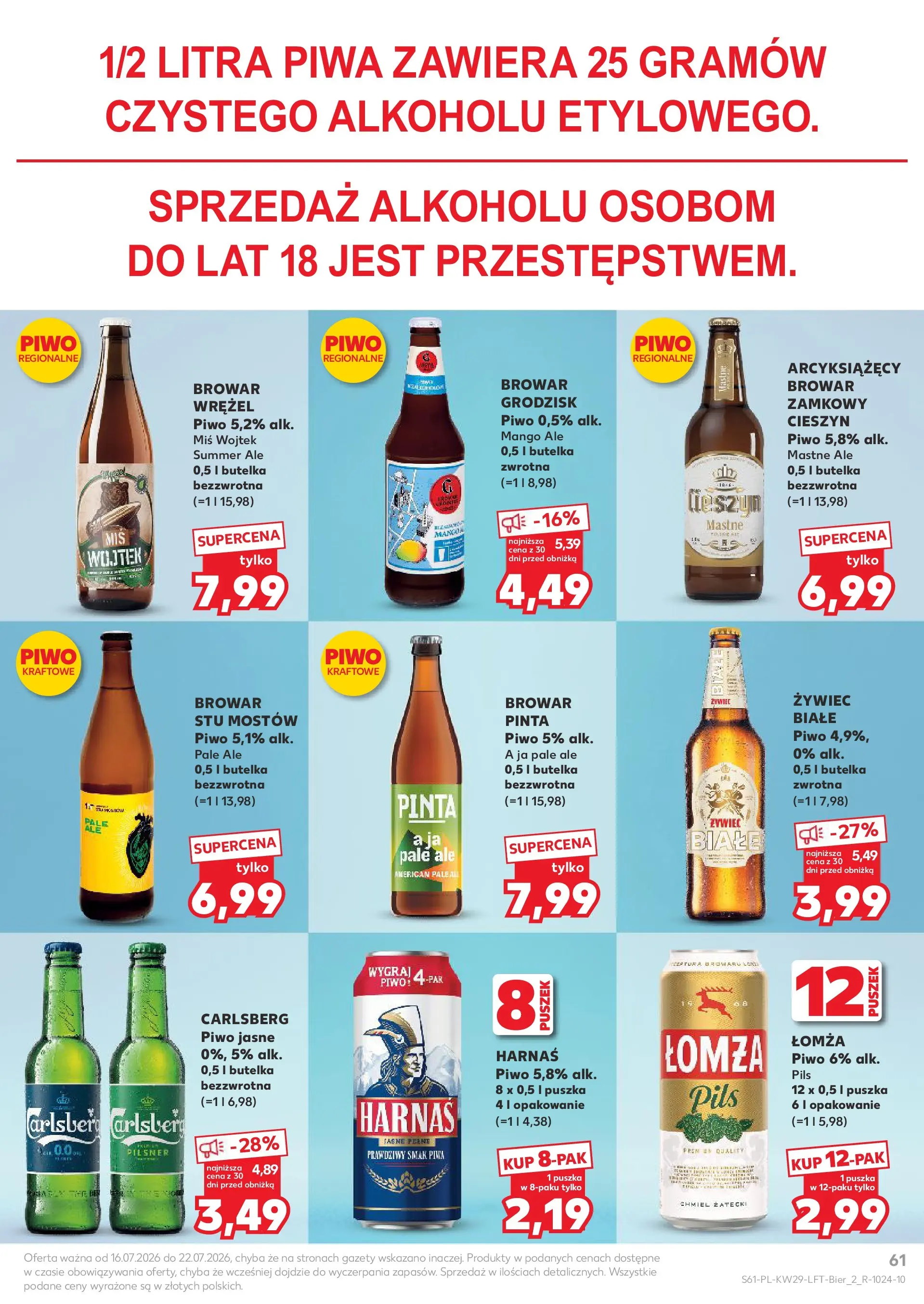 Kaufland gazetka (16.07.2026) - od jutra | Strona: 61 | Produkty: Mango, Harnaś, Piwo Kaufland gazetka od 16.07.2026 - od jutra PDF | Strona: 61 | Produkty: Mango, Harnaś, Piwo