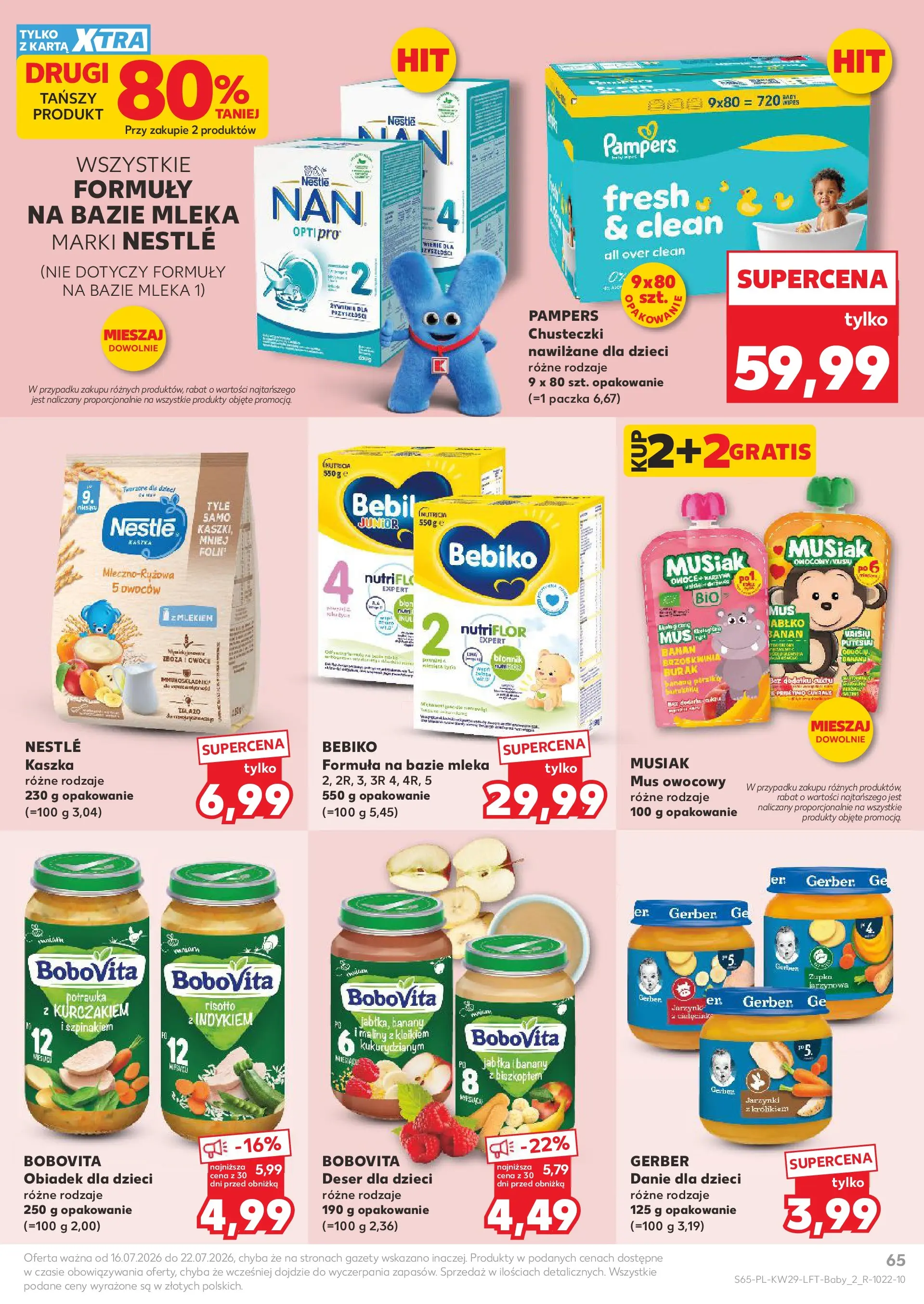 Kaufland gazetka (16.07.2026) - od jutra | Strona: 65 | Produkty: Burak, Mleka, Pampers, Banany Kaufland gazetka od 16.07.2026 - od jutra PDF | Strona: 65 | Produkty: Burak, Mleka, Pampers, Banany