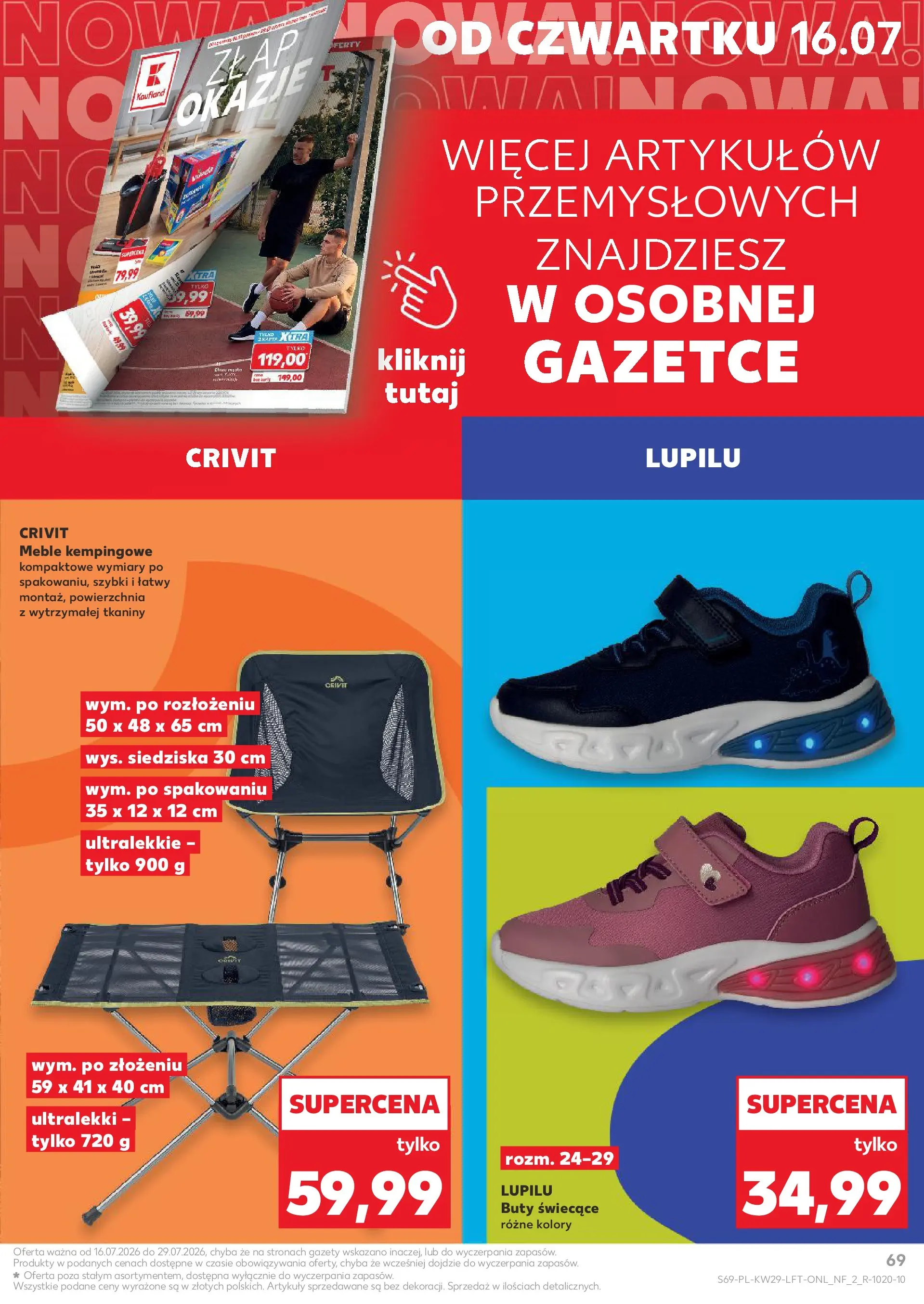 Kaufland gazetka (16.07.2026) - od jutra | Strona: 69 | Produkty: Buty Kaufland gazetka od 16.07.2026 - od jutra PDF | Strona: 69 | Produkty: Buty