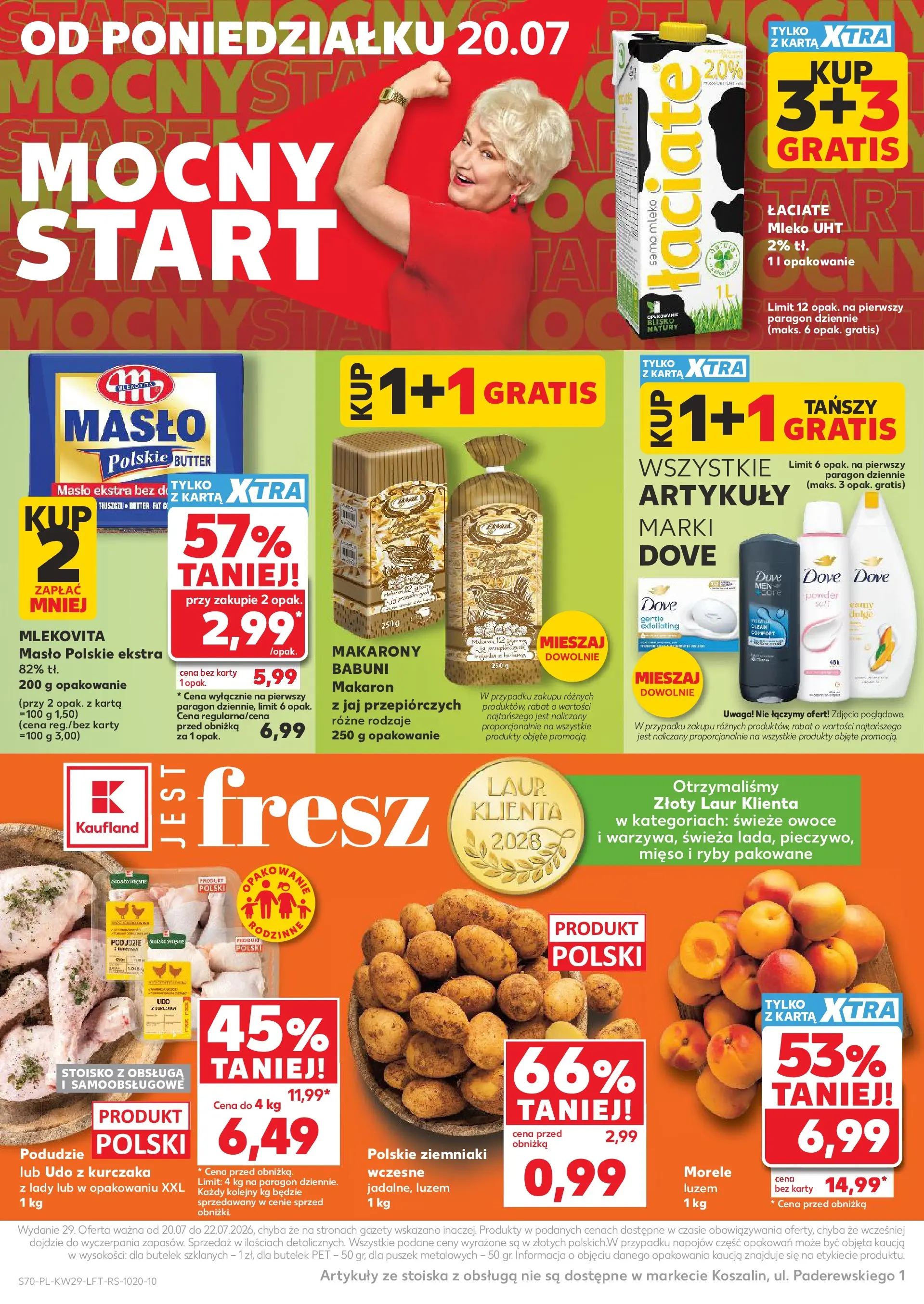 Kaufland gazetka (16.07.2026) - od jutra | Strona: 70 | Produkty: Karta, Mleko, Makarony, Owoce Kaufland gazetka od 16.07.2026 - od jutra PDF | Strona: 70 | Produkty: Karta, Mleko, Makarony, Owoce