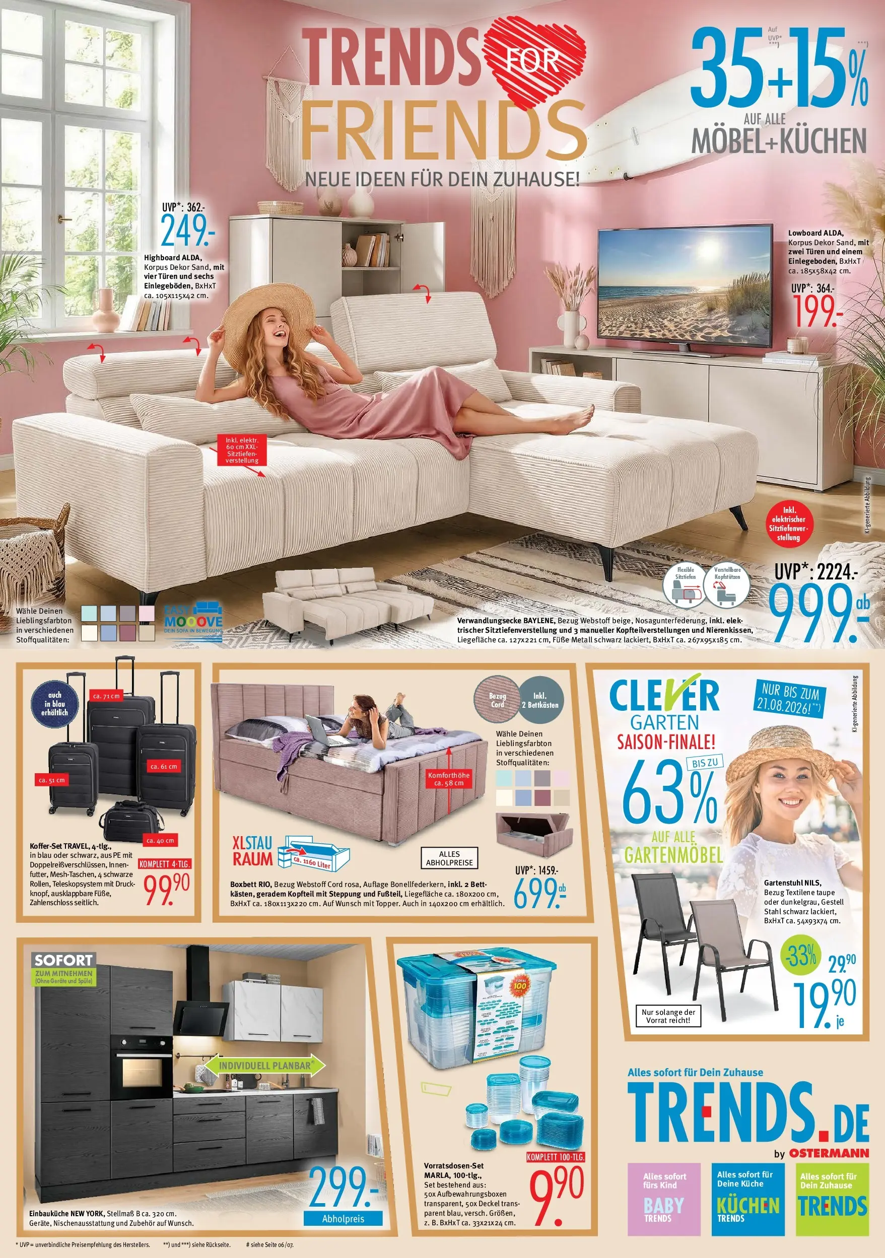 Trends - Ostermann Trends: Neue Möbel wirken Wunder. (ab 01.08.2026) zum Blättern | Seite: 1