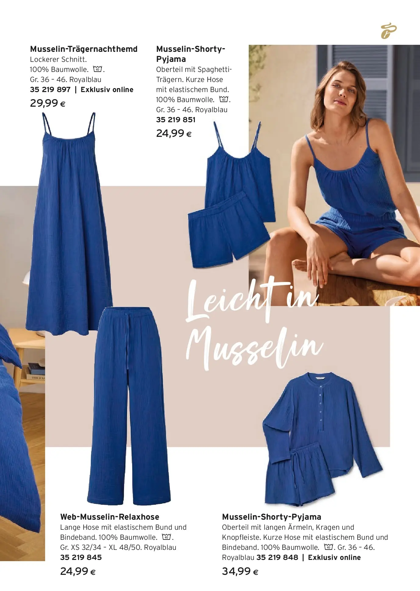 Tchibo Eduscho - Tchibo: Inspiriert vom Meer von 23.07.2026 - Aktuelle Angebote | Seite: 15 | Produkte: Hose, Kurze hose, Pyjama, Hajdina liszt