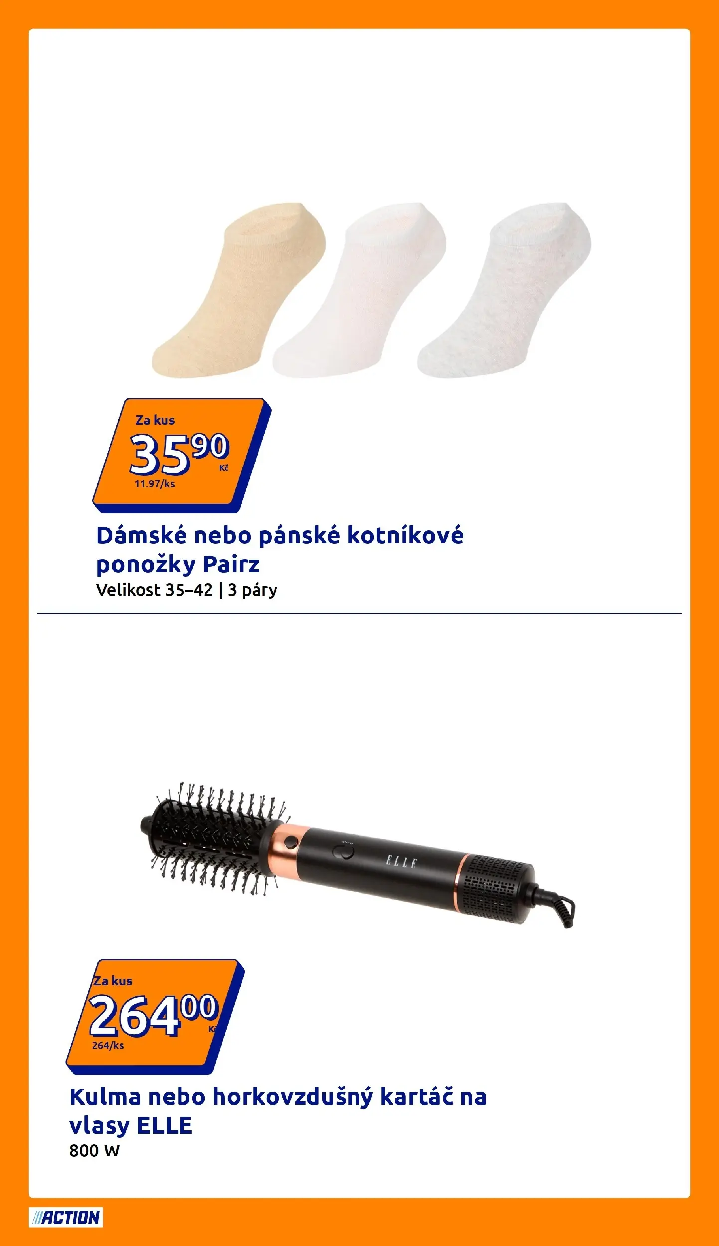Action leták od 15.07.2026 - Akční leták online | Strana: 3 | Produkty: Ponožky, Kartáč na vlasy, Kulma, Kartáč
