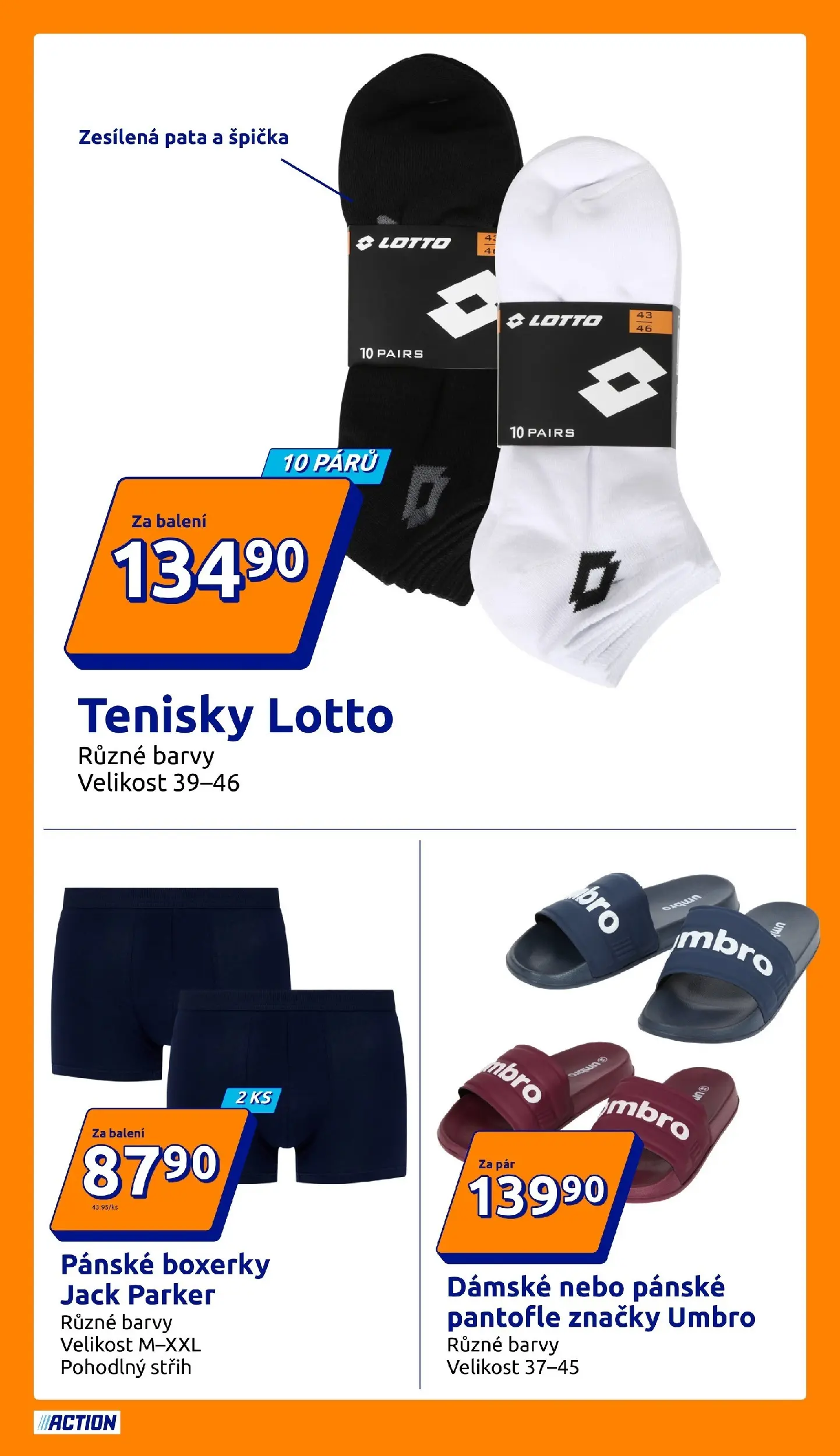 Action leták od 15.07.2026 - Akční leták online | Strana: 5 | Produkty: Boxerky, Tenisky, Pantofle, Barvy