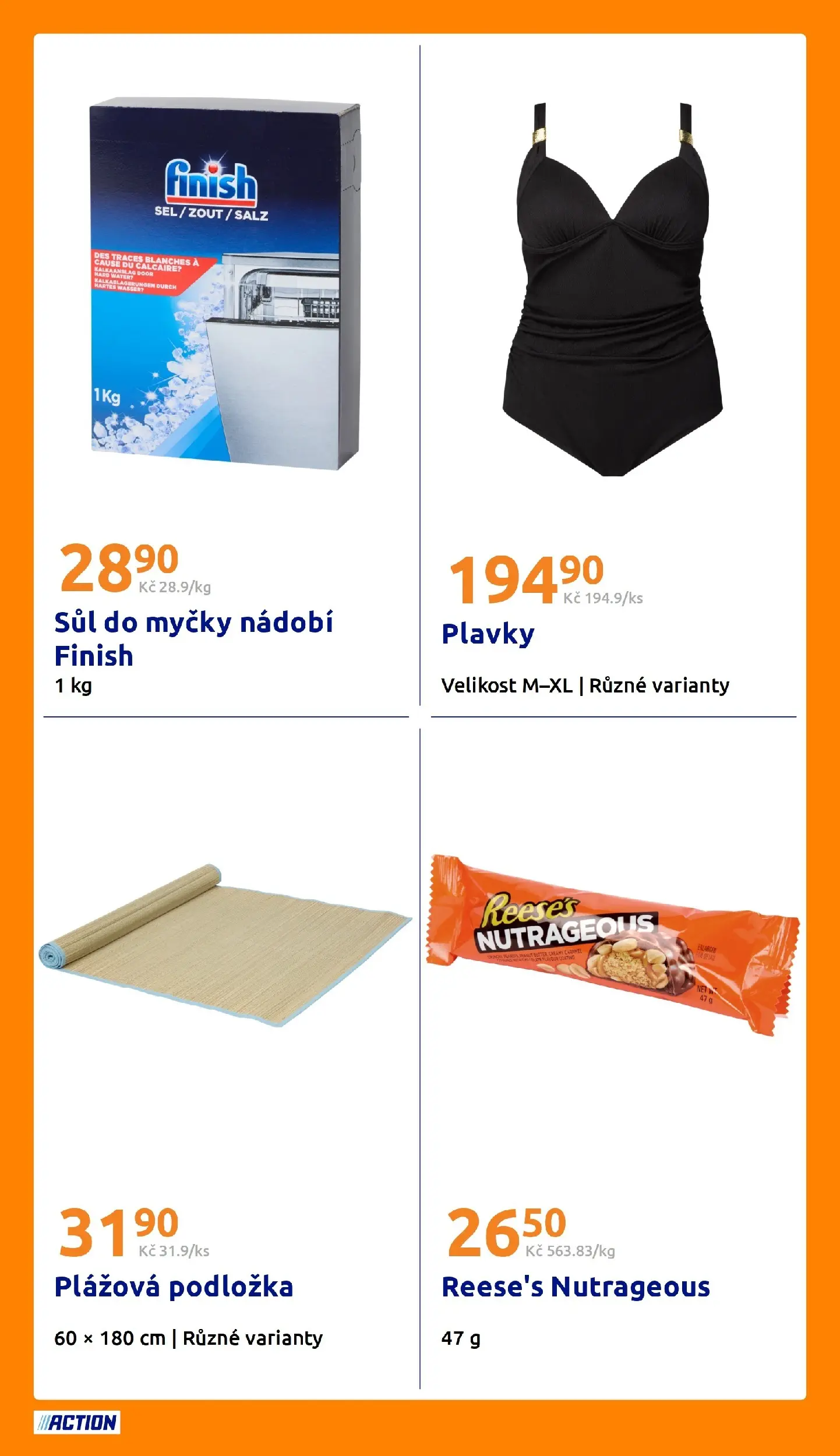 Action leták od 15.07.2026 - Akční leták online | Strana: 21 | Produkty: Finish, Reese's, Plážová podložka, Sůl do myčky