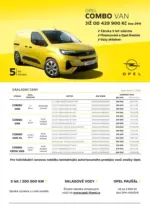 Opel OPEL COMBO VAN &ndash; do 30.09.2026