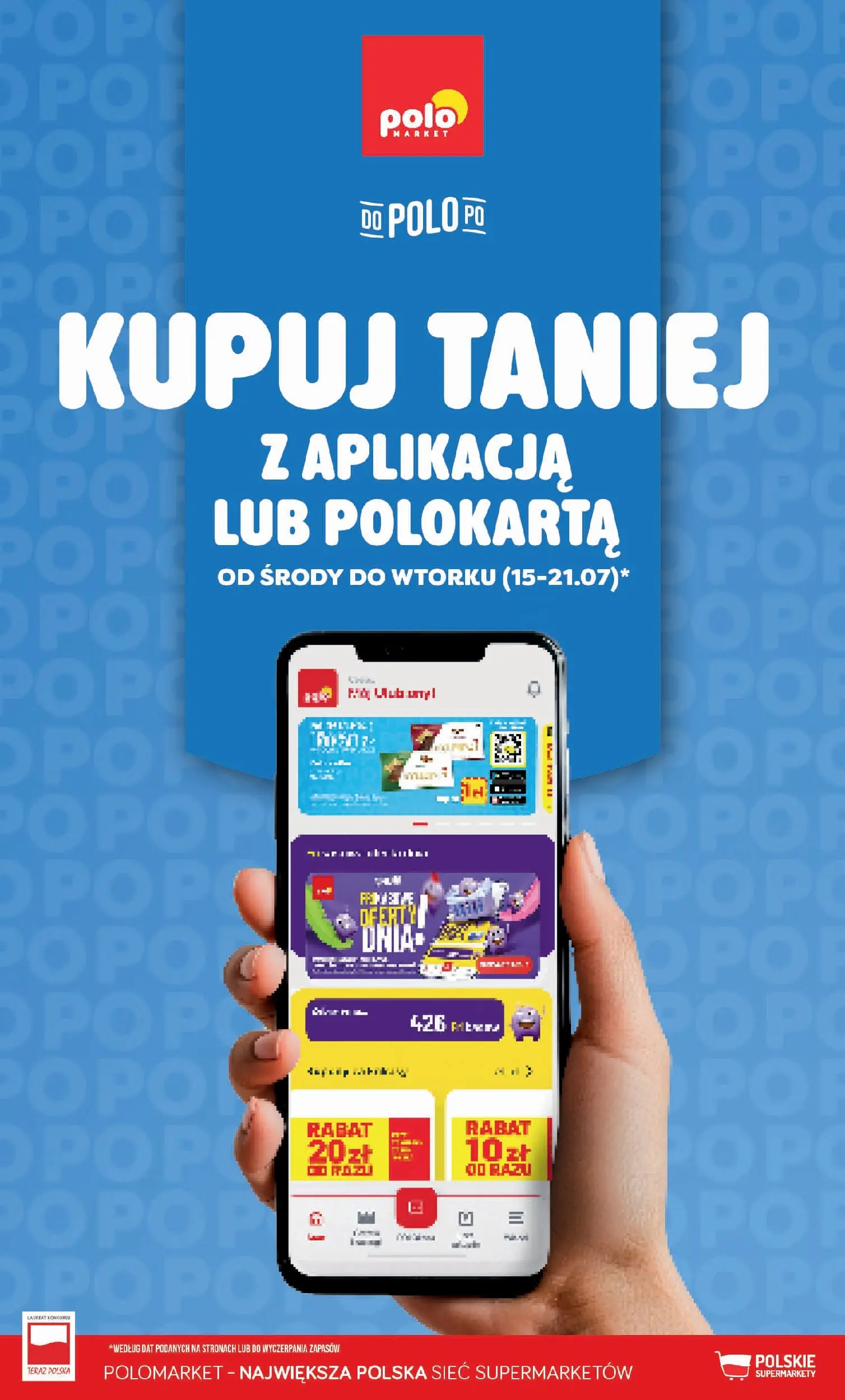 Nowa POLOmarket gazetka od jutra 15.07.2026 | Strona: 1