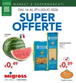 Migross Supermercati & Market Super offerte - al 29.07.2026