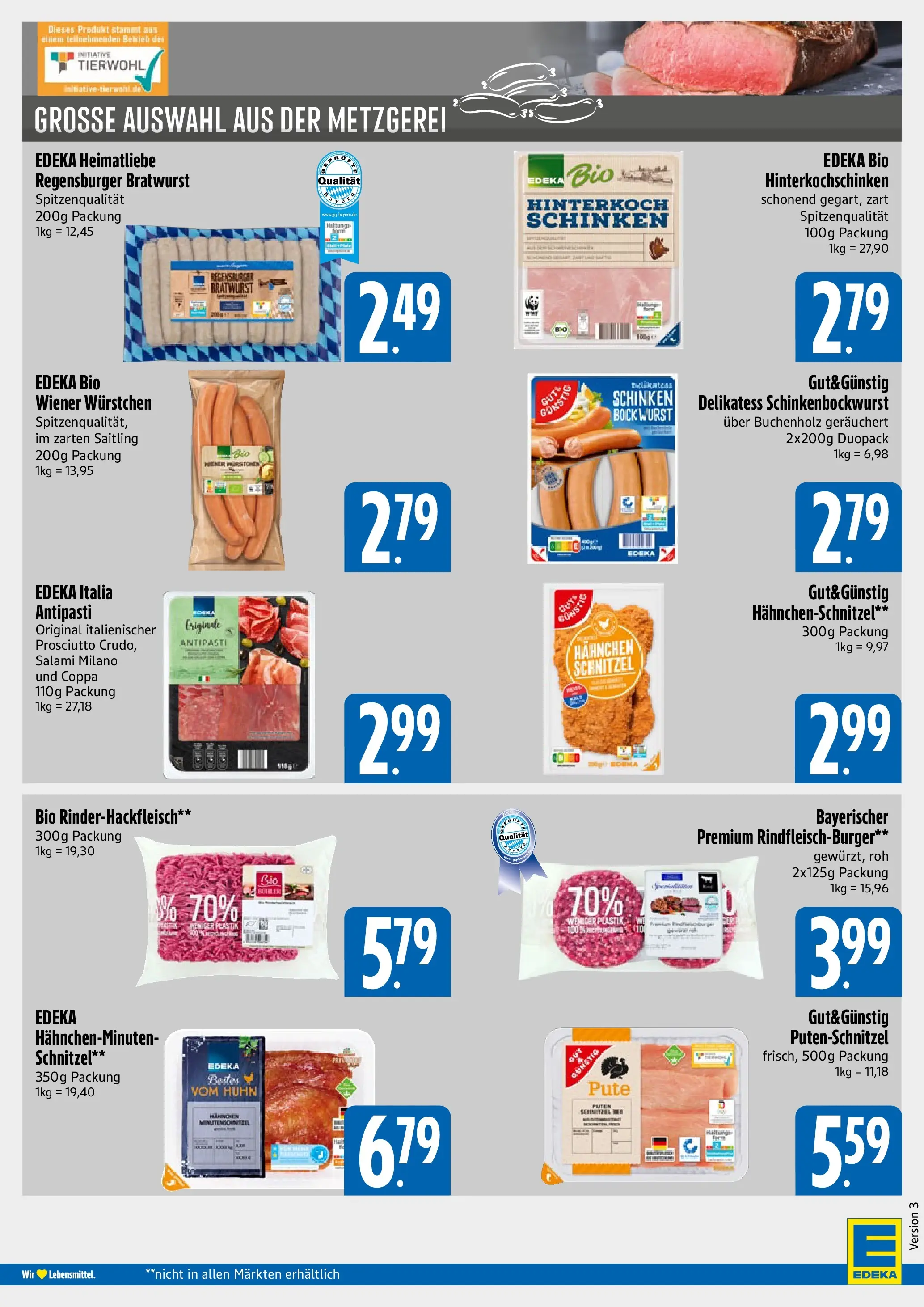 Angebote - E xpress: Wochenangebote (ab 20.07.2026) zum Blättern | Seite: 4 | Produkte: Bockwurst, Hahnchen, Wiener wurstchen, Putenschnitzel