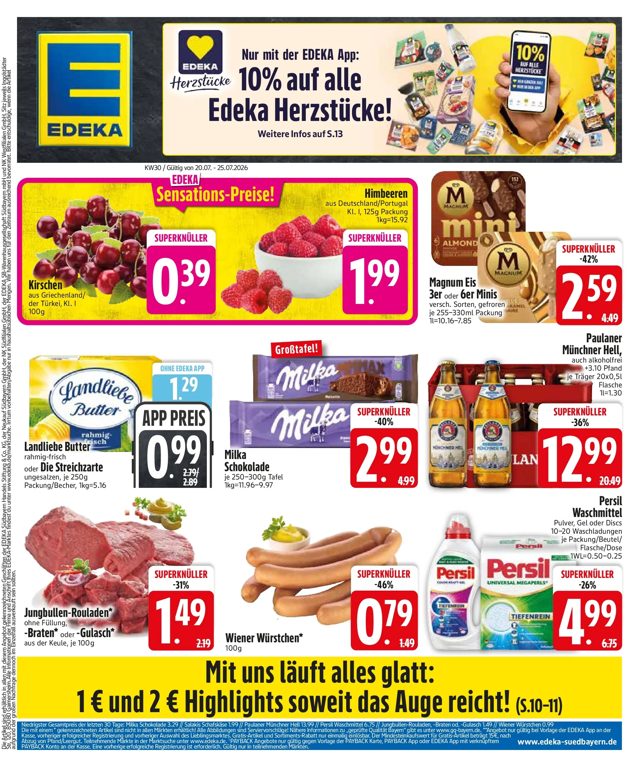 Edeka prospekt Trostberg (ab 20.07.2026) » Angebote Online | Seite: 3 | Produkte: Butter, Landliebe butter, Waschmittel, Paulaner