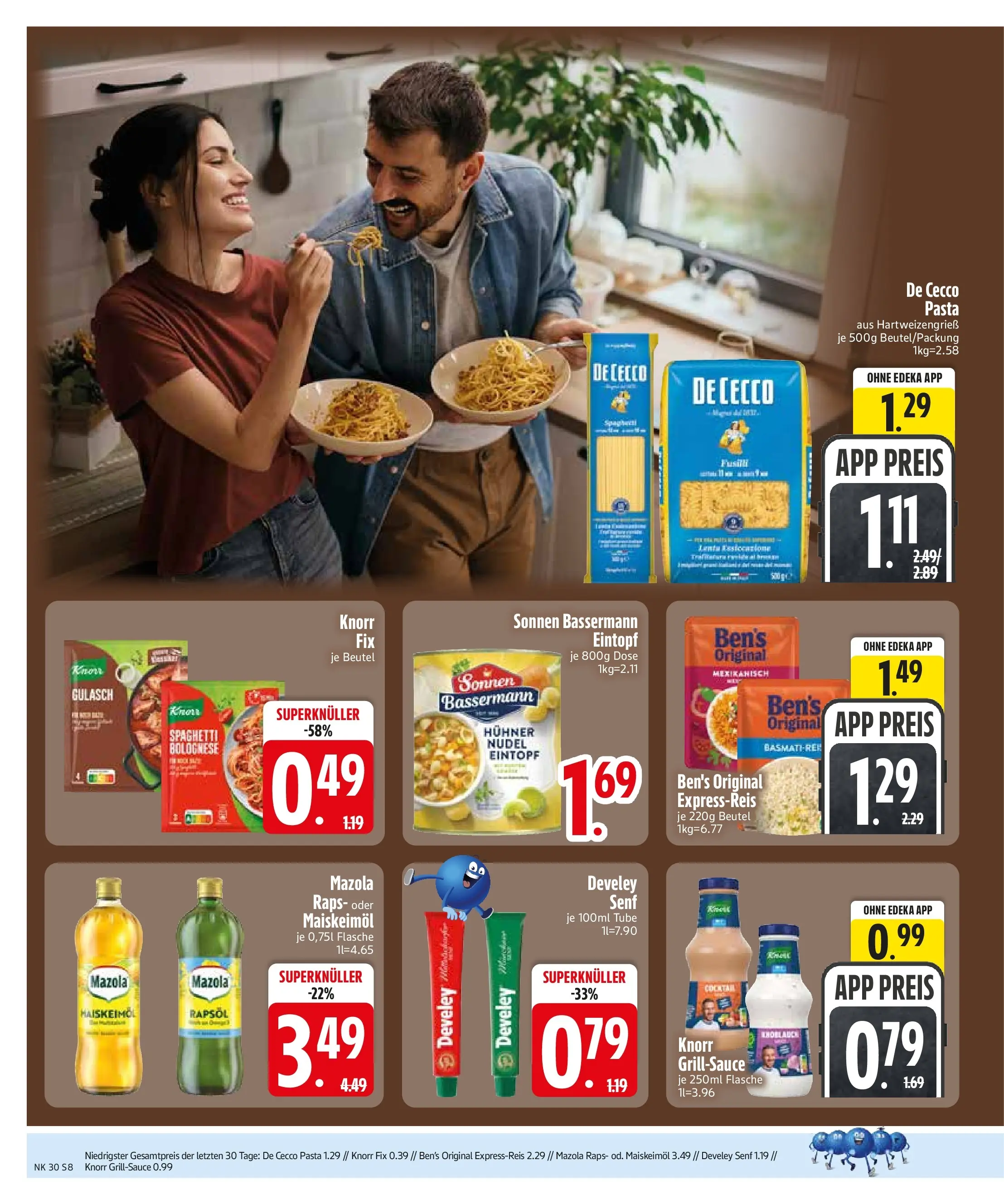 Edeka prospekt Trostberg (ab 20.07.2026) » Angebote Online | Seite: 10 | Produkte: Knorr fix, Rapsöl, Gulasch, Pasta