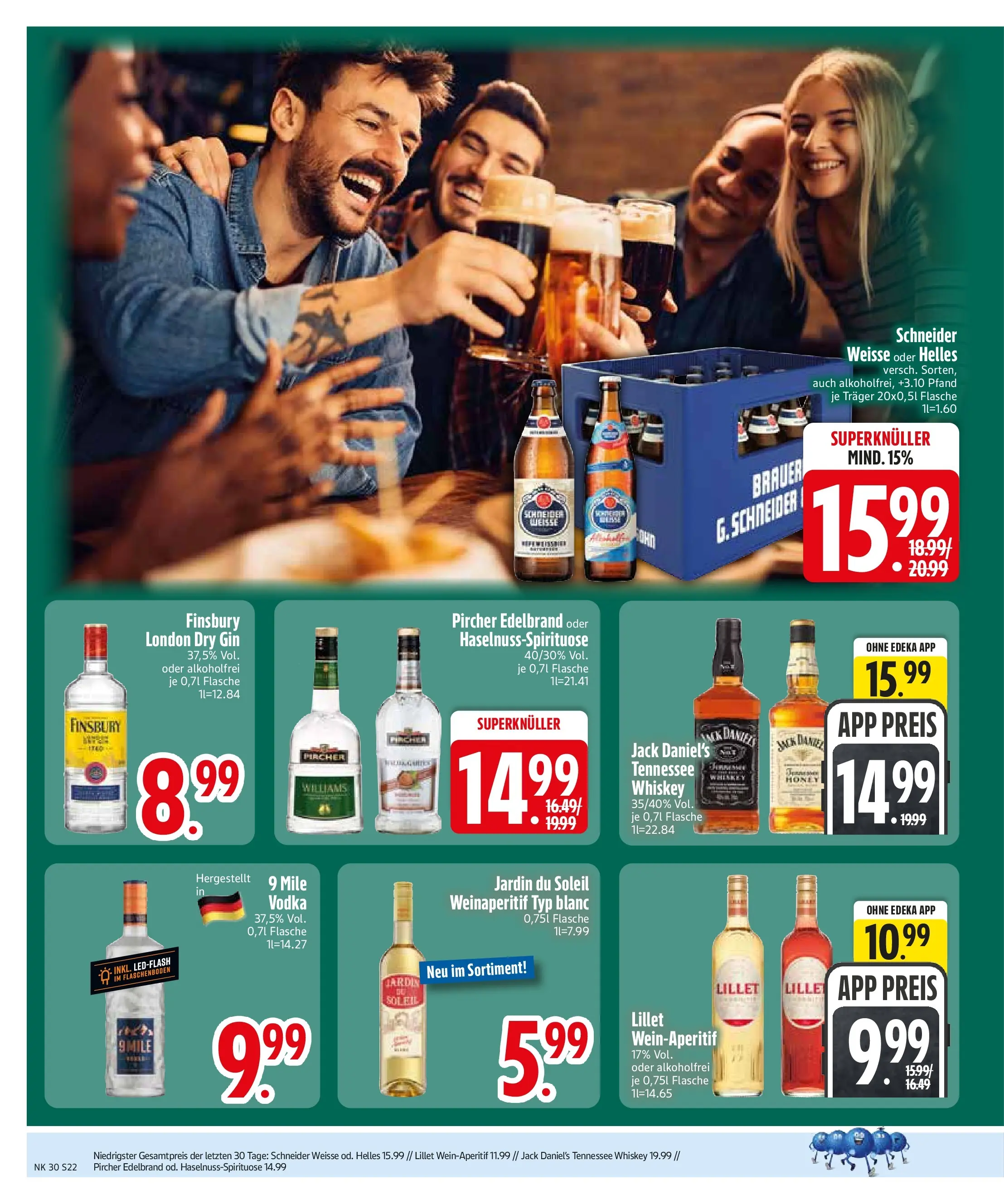 Edeka prospekt Trostberg (ab 20.07.2026) » Angebote Online | Seite: 24 | Produkte: Jack Daniel's, Vodka, Gin, Whiskey