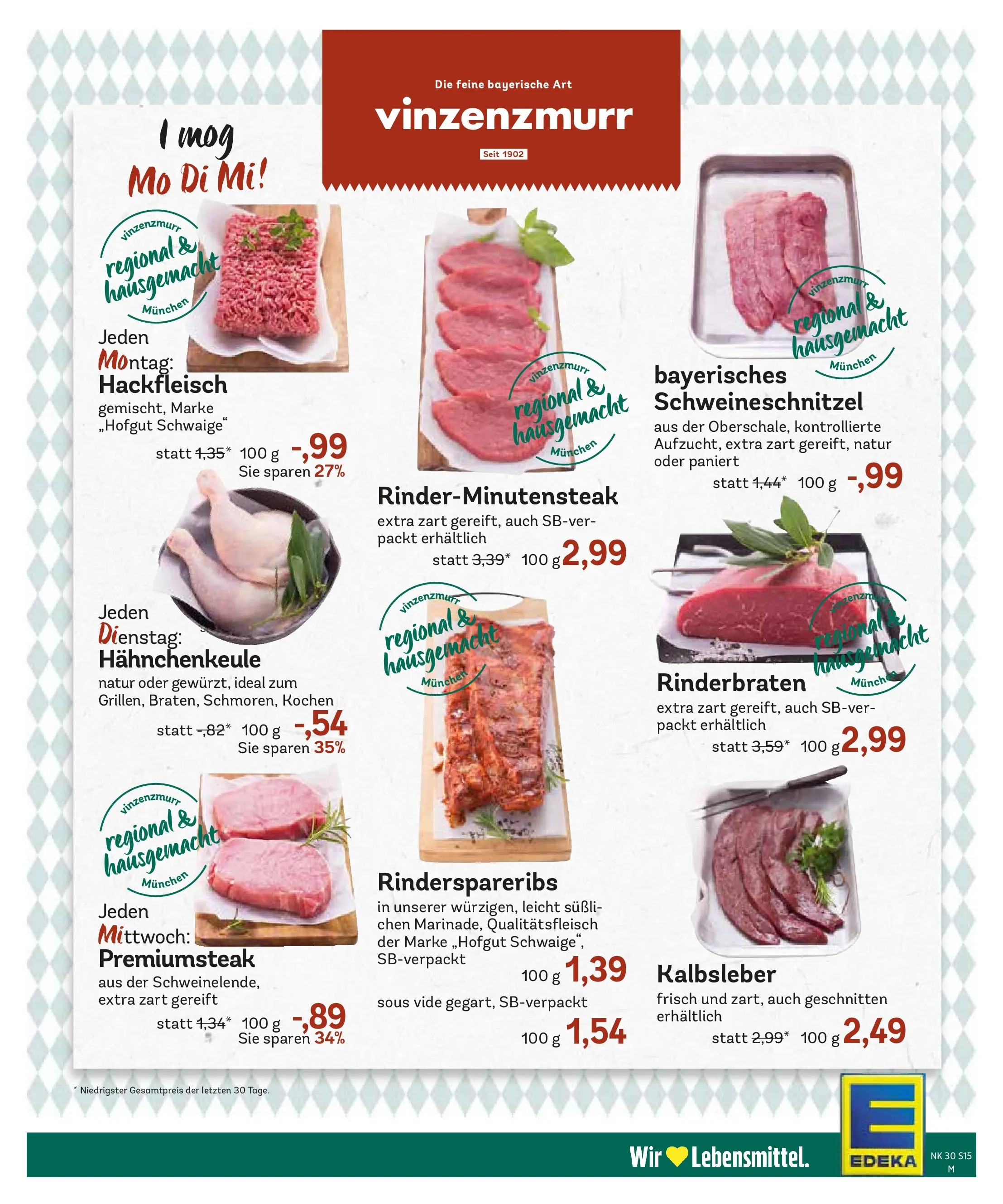 Edeka prospekt Murnau (ab 20.07.2026) » Angebote Online | Seite: 17 | Produkte: Rinderbraten, Kalbsleber, Hackfleisch